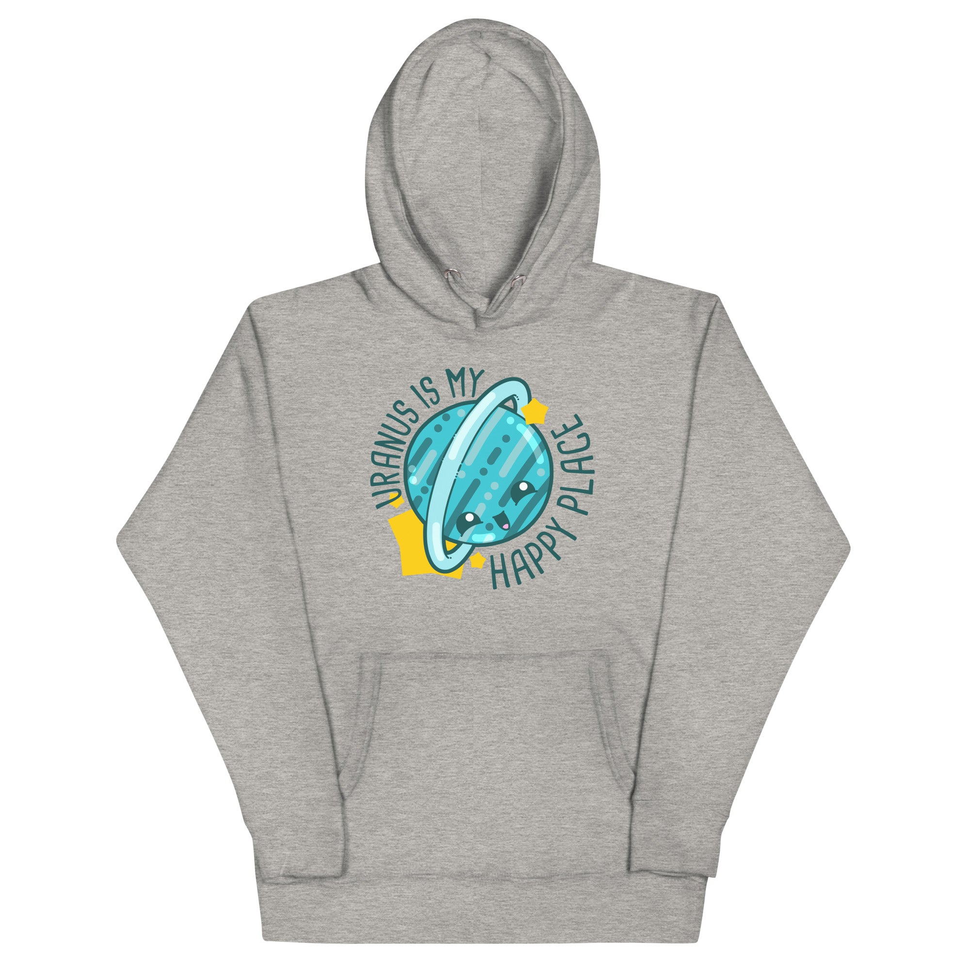 URANUS IS MY HAPPY PLACE - Hoodie - ChubbleGumLLC