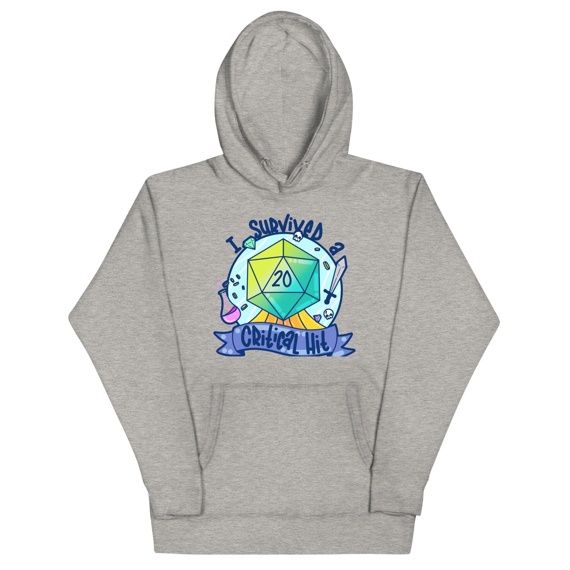 I SURVIVED A CRITICAL HIT - Hoodie - ChubbleGumLLC