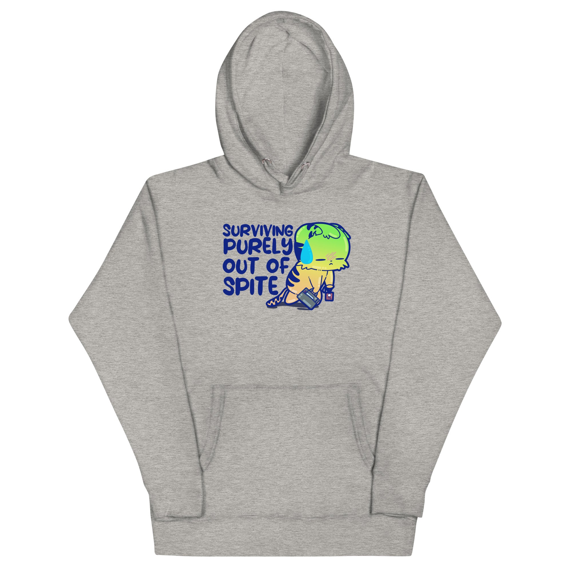 SURVIVING PURELY OUT OF SPITE - Hoodie - ChubbleGumLLC