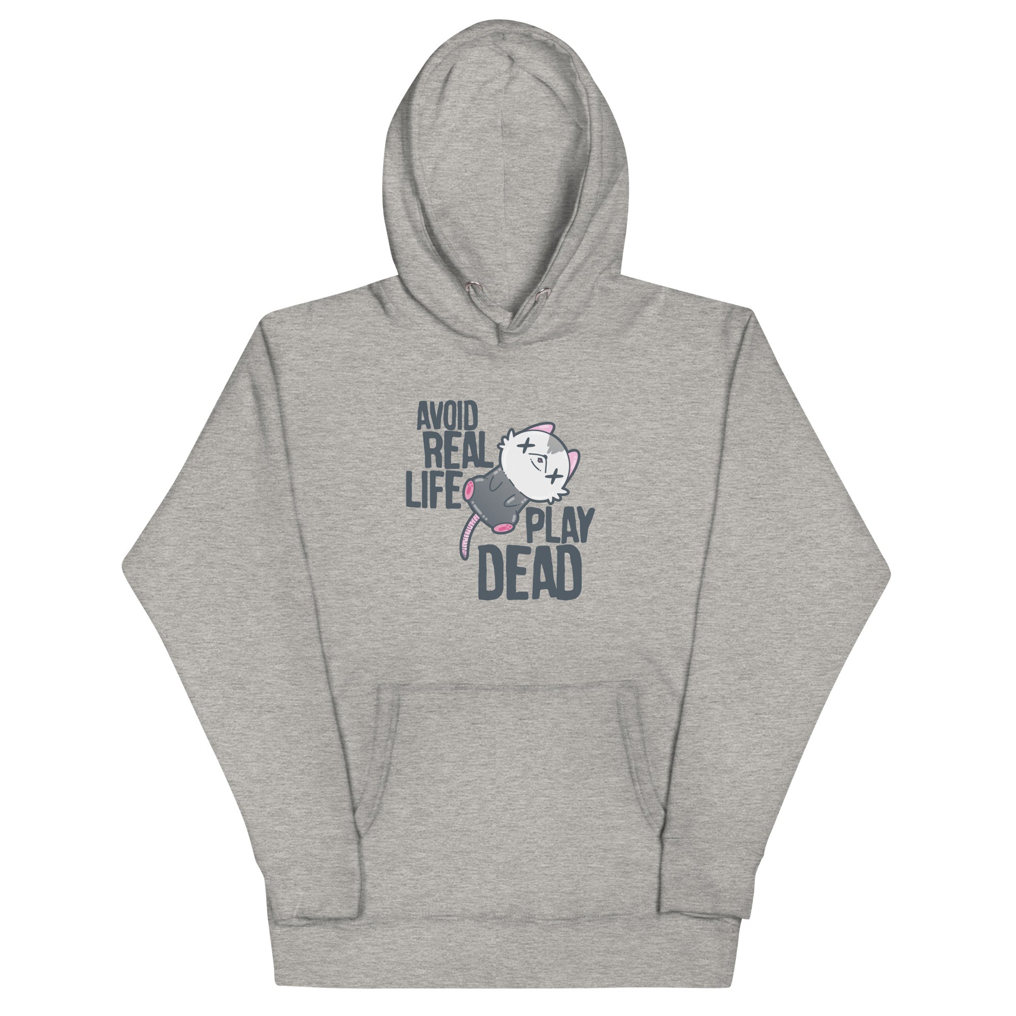 AVOID REAL LIFE PLAY DEAD - Hoodie - ChubbleGumLLC