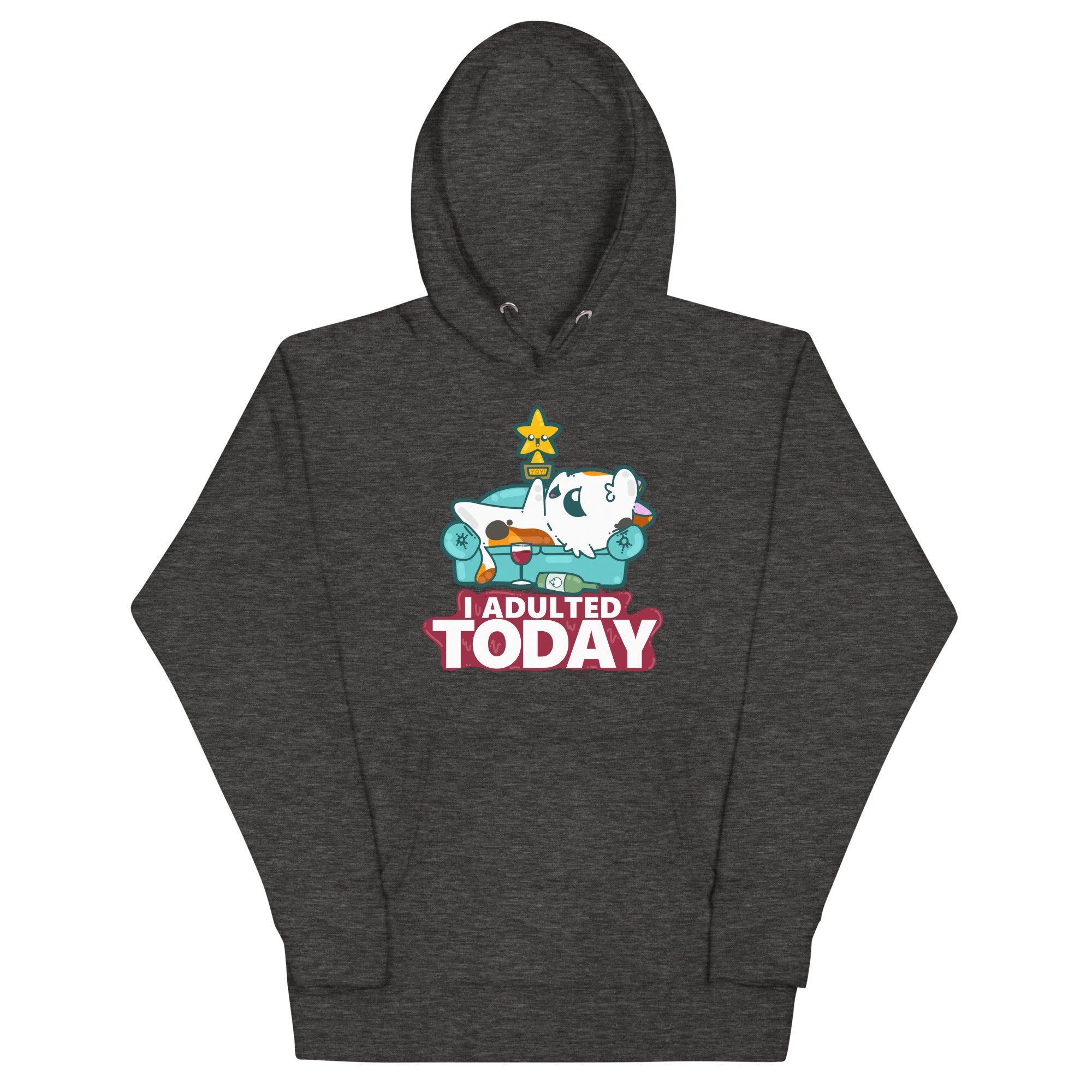 I ADULTED TODAY - Hoodie - ChubbleGumLLC