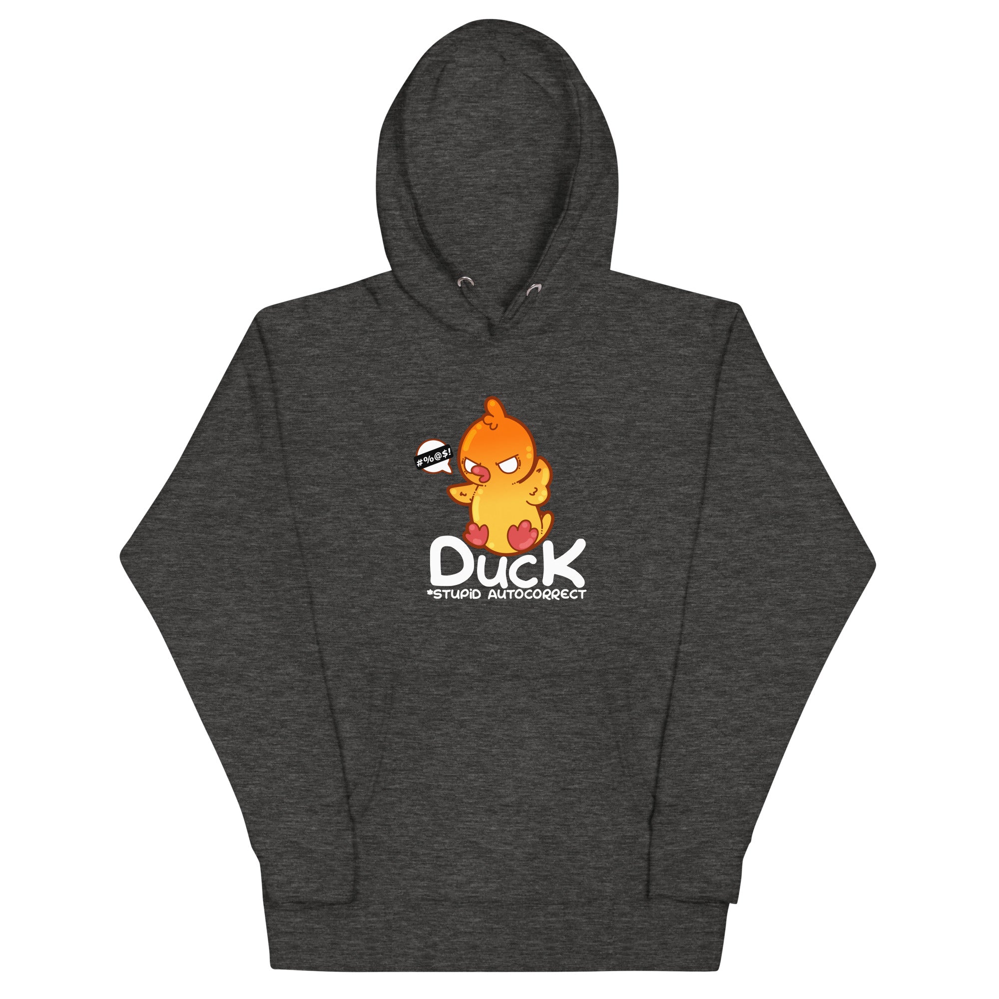 DUCK STUPID AUTOCORRECT - Modded Hoodie - ChubbleGumLLC