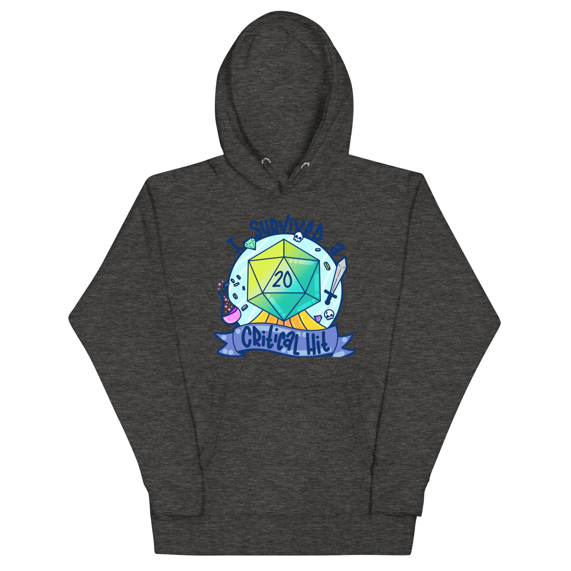 I SURVIVED A CRITICAL HIT - Hoodie - ChubbleGumLLC