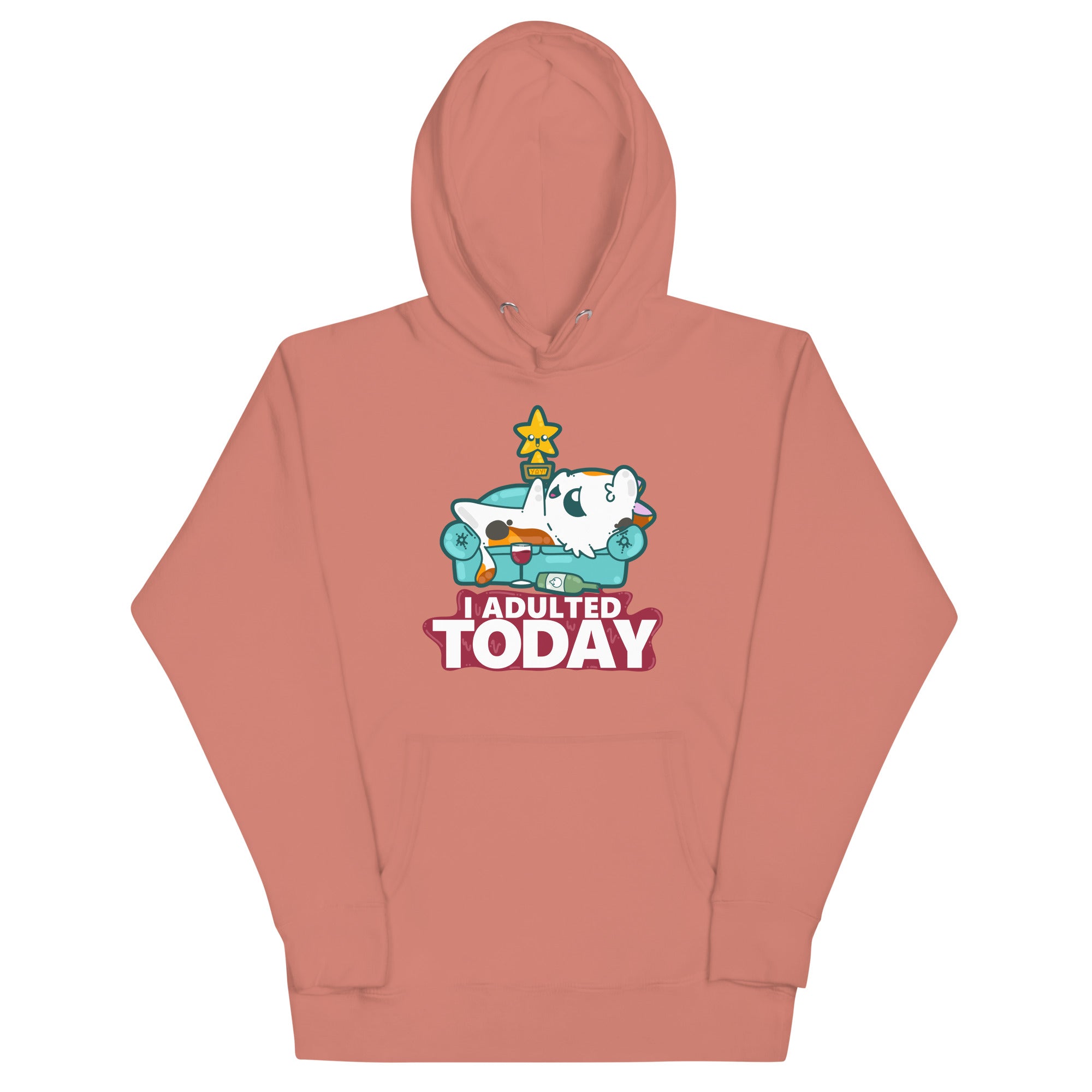 I ADULTED TODAY - Hoodie - ChubbleGumLLC