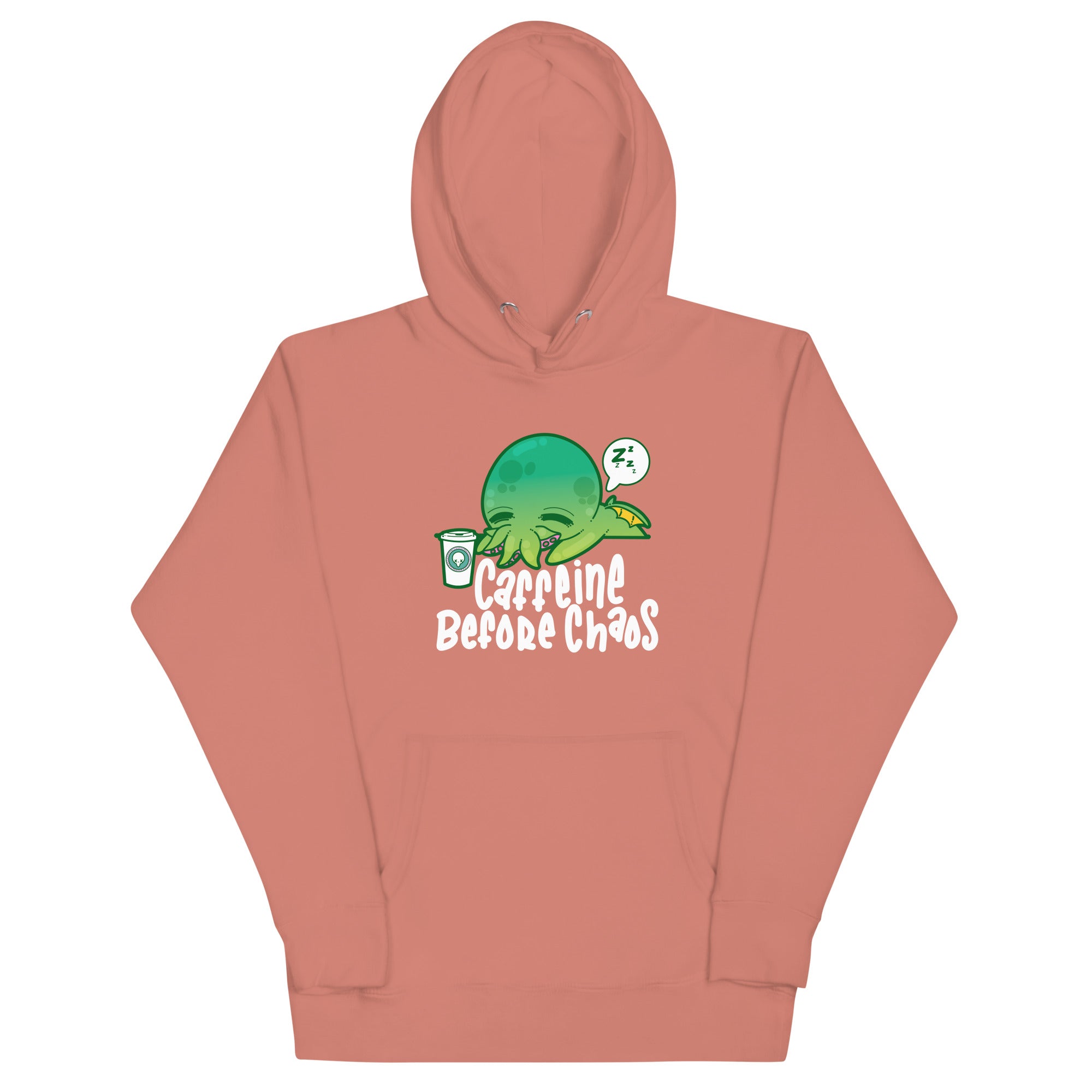 CAFFEINE BEFORE CHAOS - Modded Hoodie - ChubbleGumLLC