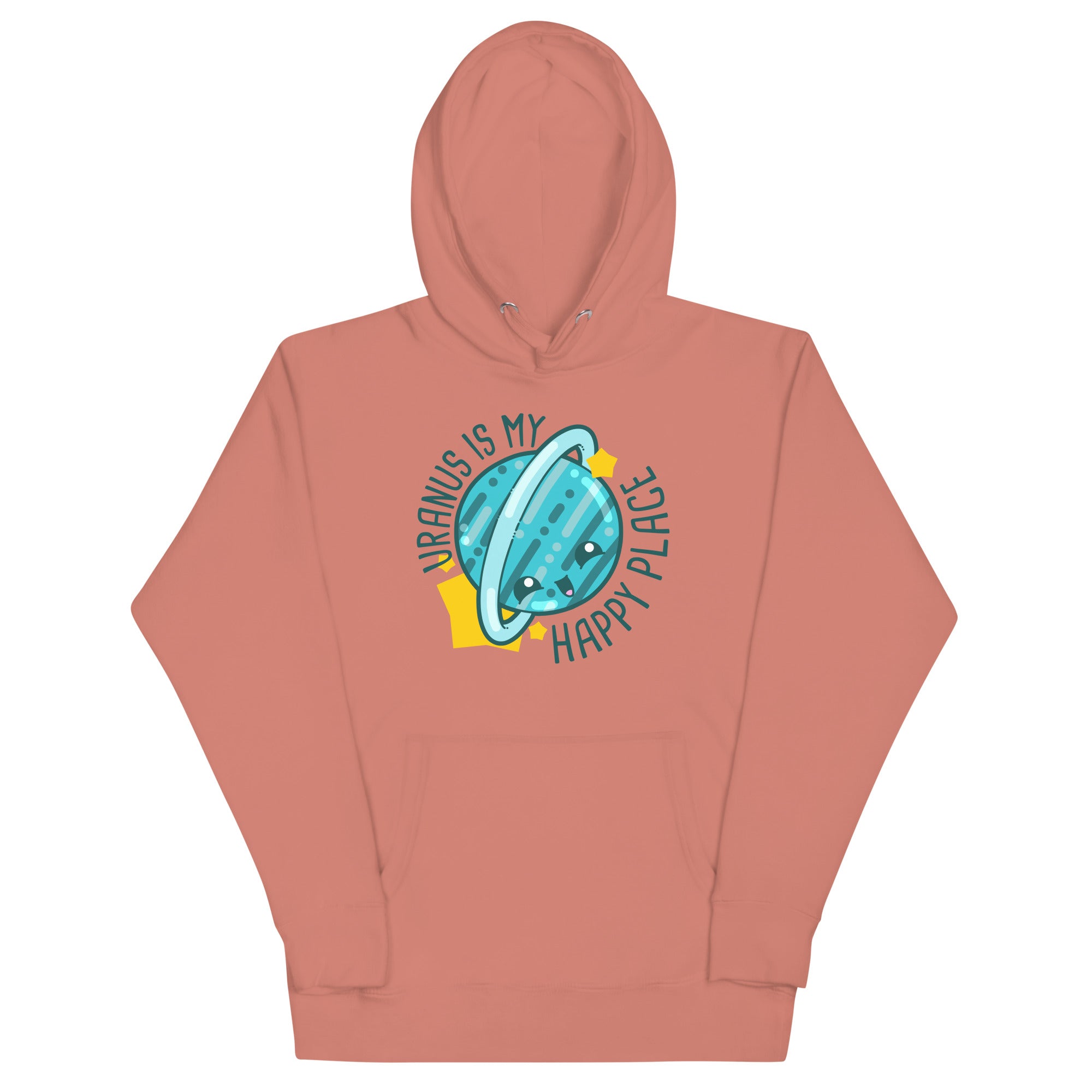 URANUS IS MY HAPPY PLACE - Hoodie - ChubbleGumLLC