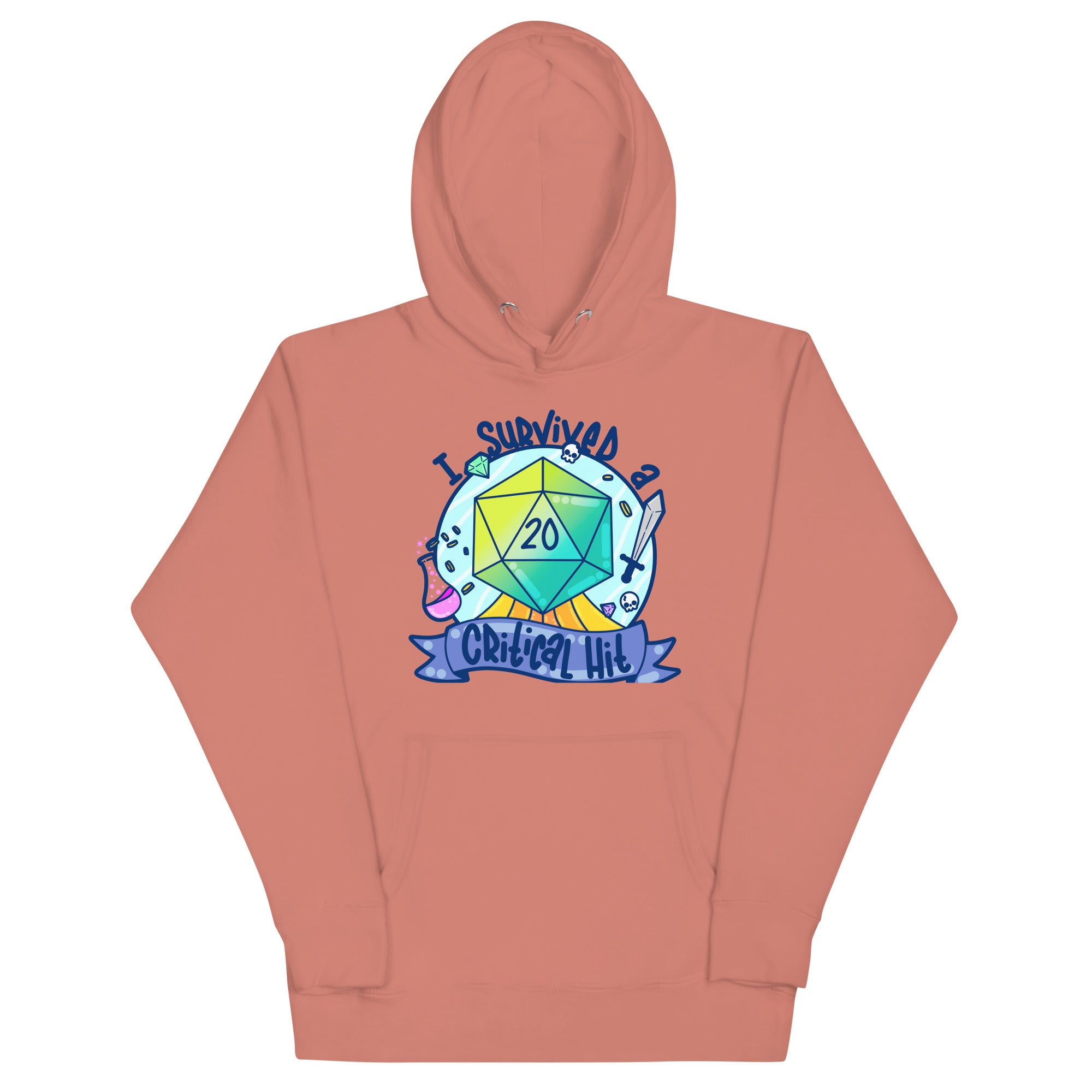 I SURVIVED A CRITICAL HIT - Hoodie - ChubbleGumLLC