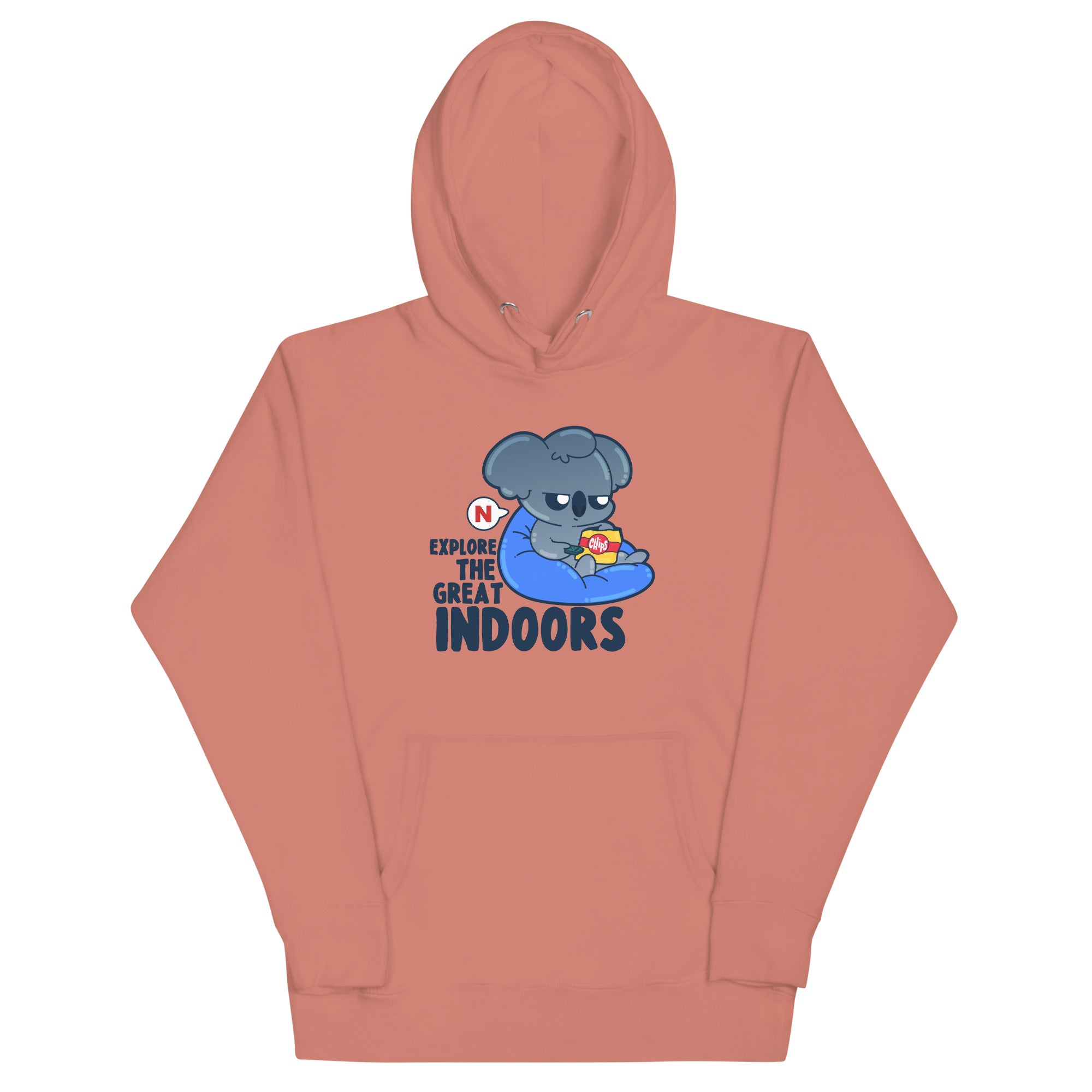 EXPLORE THE GREAT INDOORS - Hoodie - ChubbleGumLLC