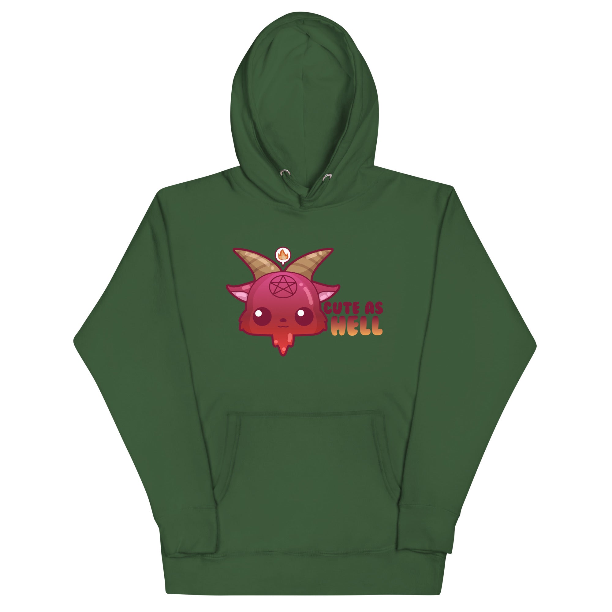 CUTE AS HELL - Hoodie - ChubbleGumLLC