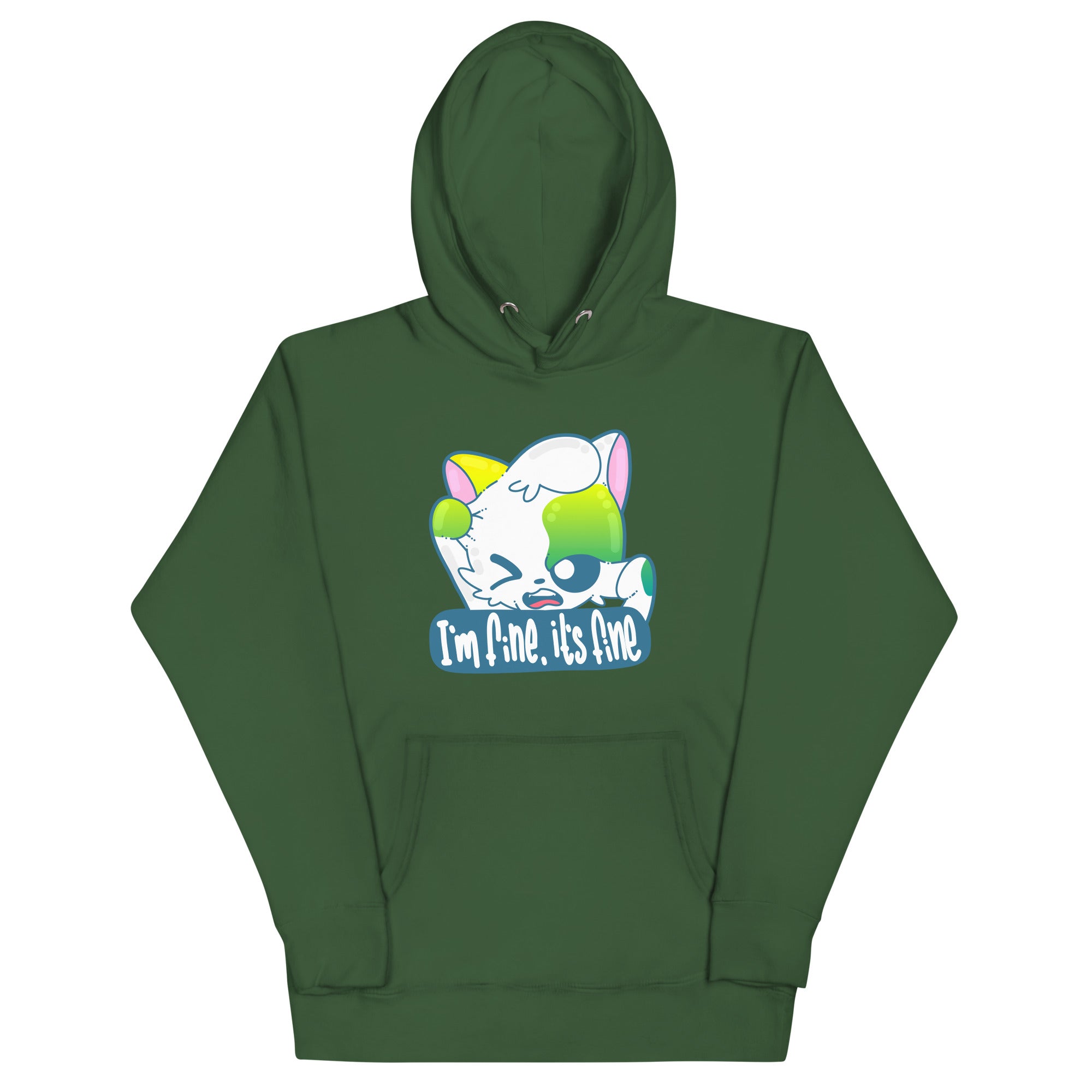 IM FINE ITS FINE - Hoodie - ChubbleGumLLC