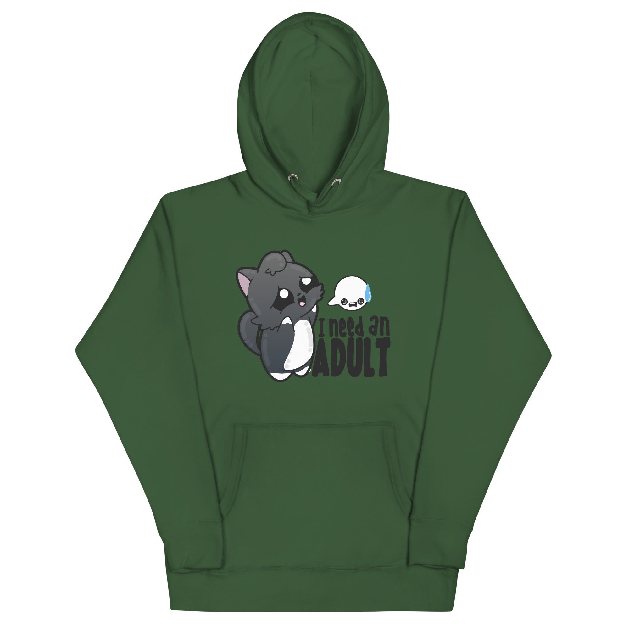 I NEED AN ADULT - Hoodie - ChubbleGumLLC