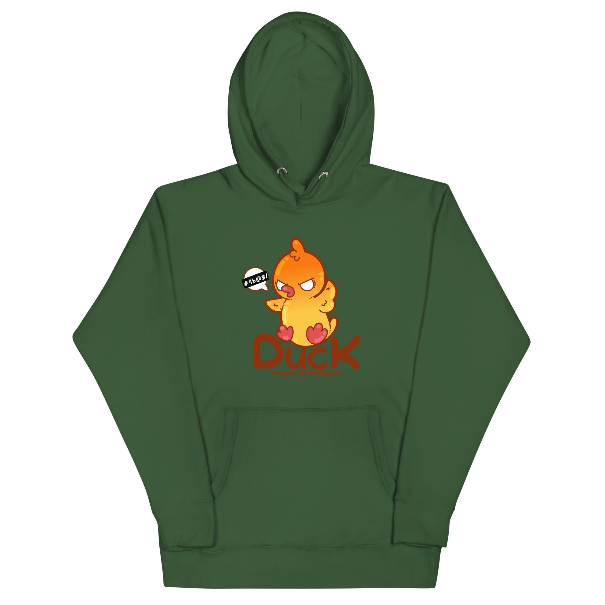 DUCK STUPID AUTOCORRECT - Hoodie - ChubbleGumLLC