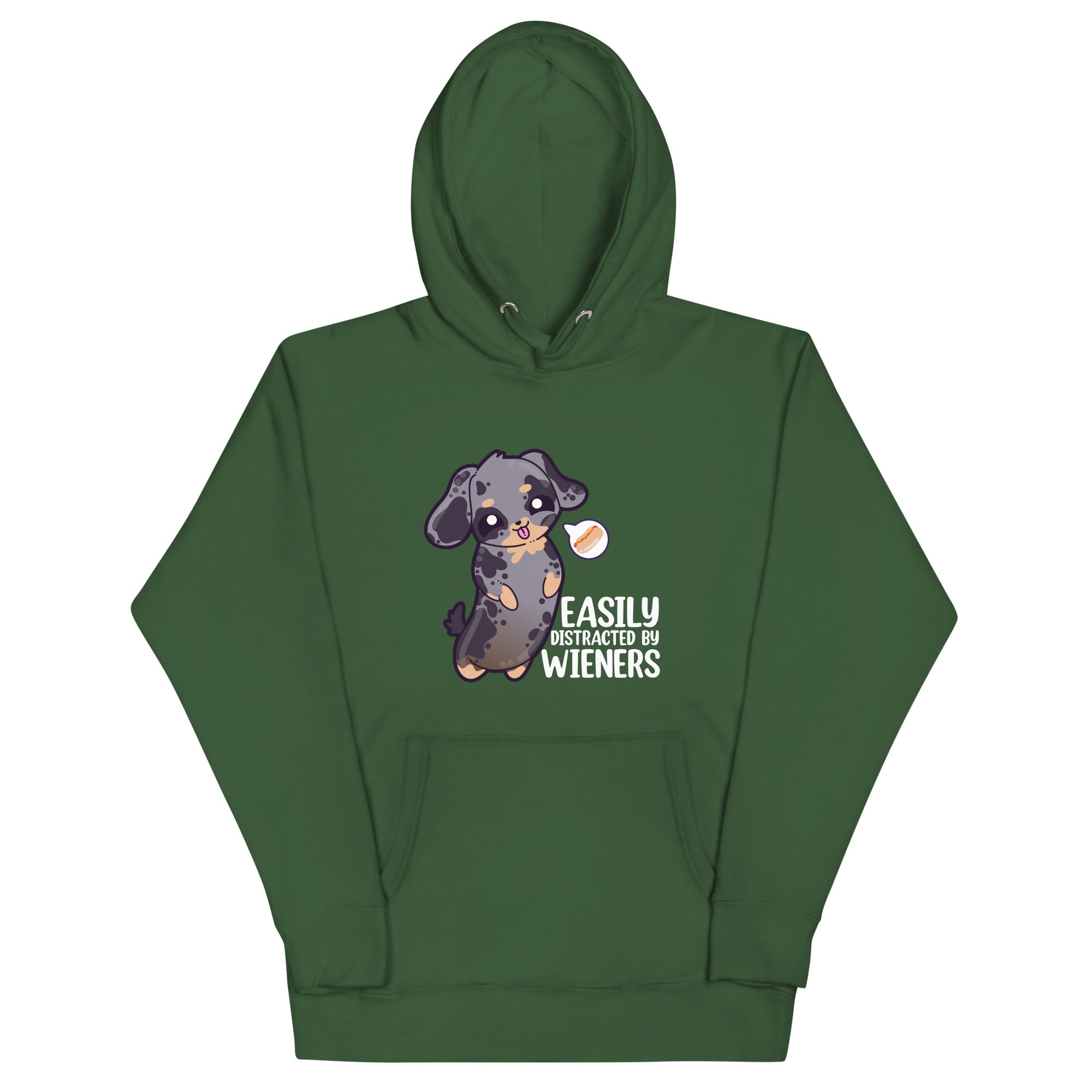EASILY DISTRACTED BY WEINERS - Modded Hoodie - ChubbleGumLLC