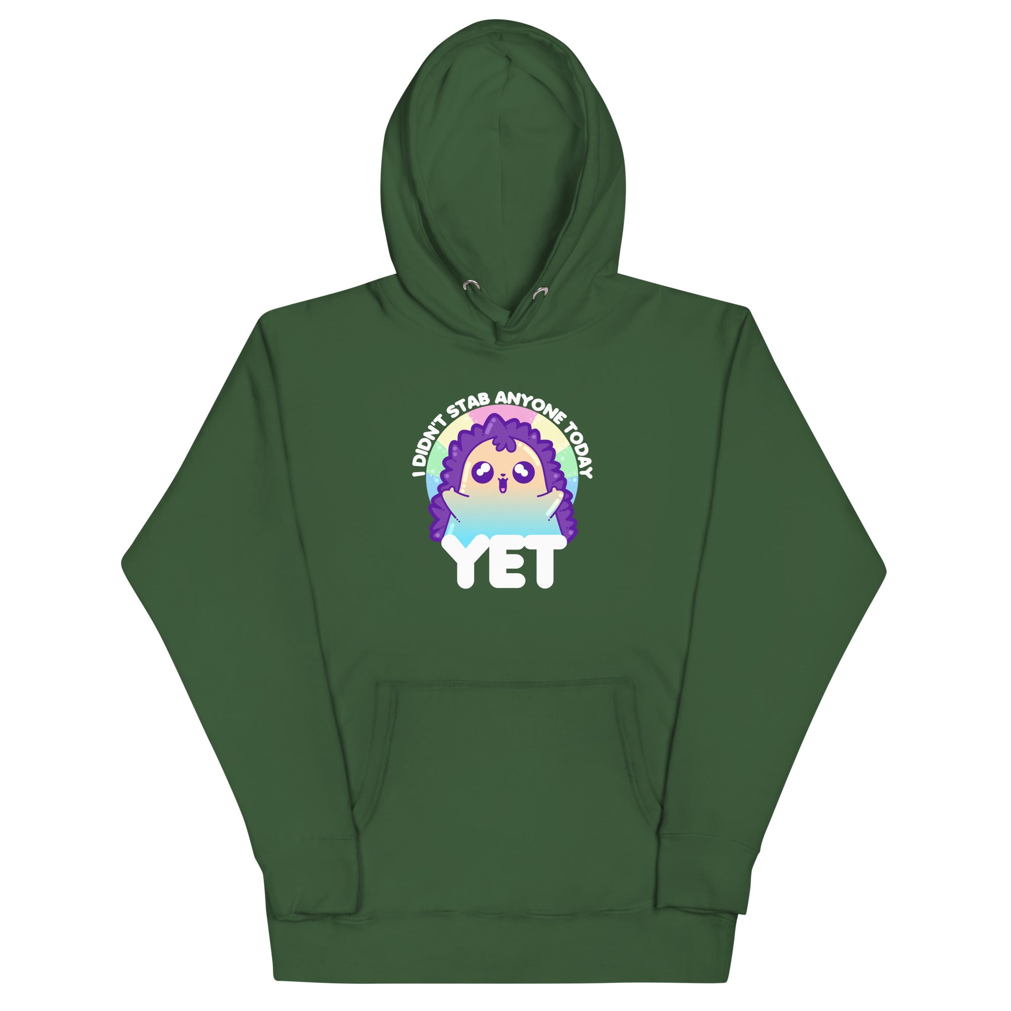 I DIDNT STAB ANYONE TODAY YET - Modded Hoodie - ChubbleGumLLC