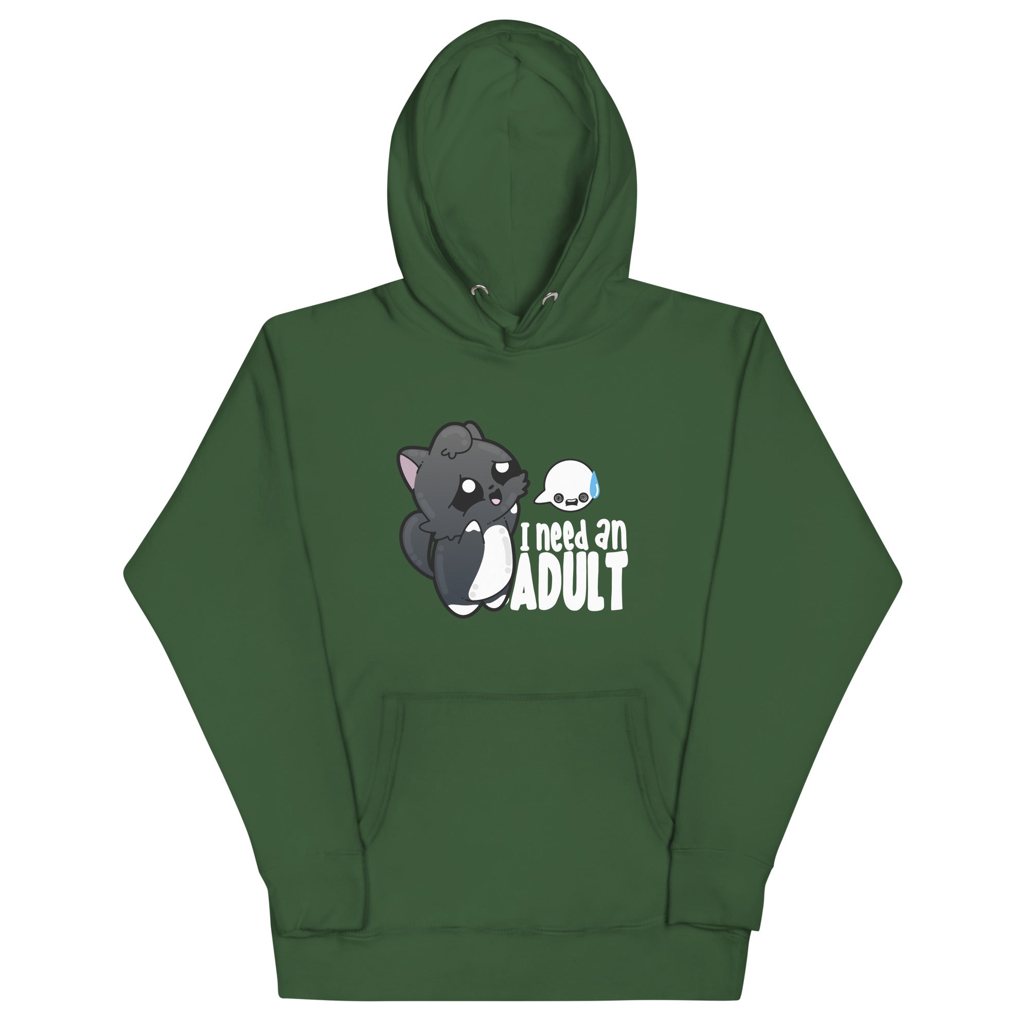 I NEED AN ADULT - Modded Hoodie - ChubbleGumLLC