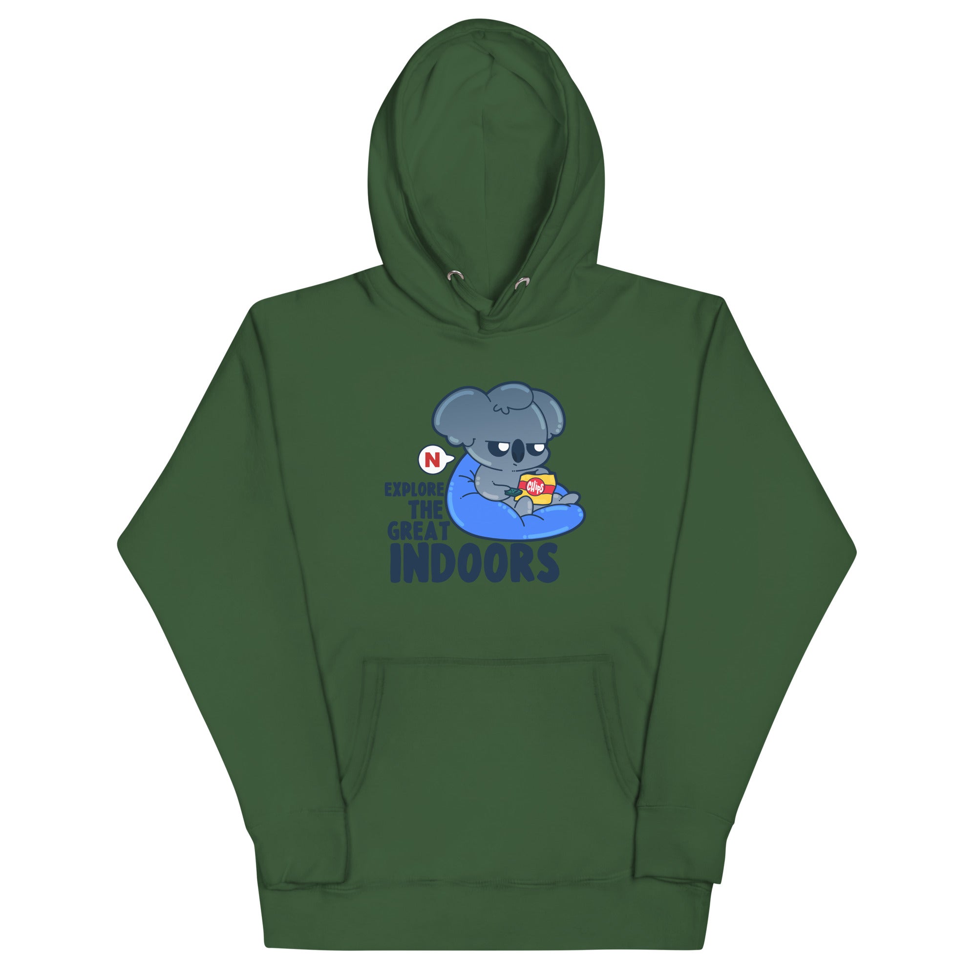 EXPLORE THE GREAT INDOORS - Hoodie - ChubbleGumLLC