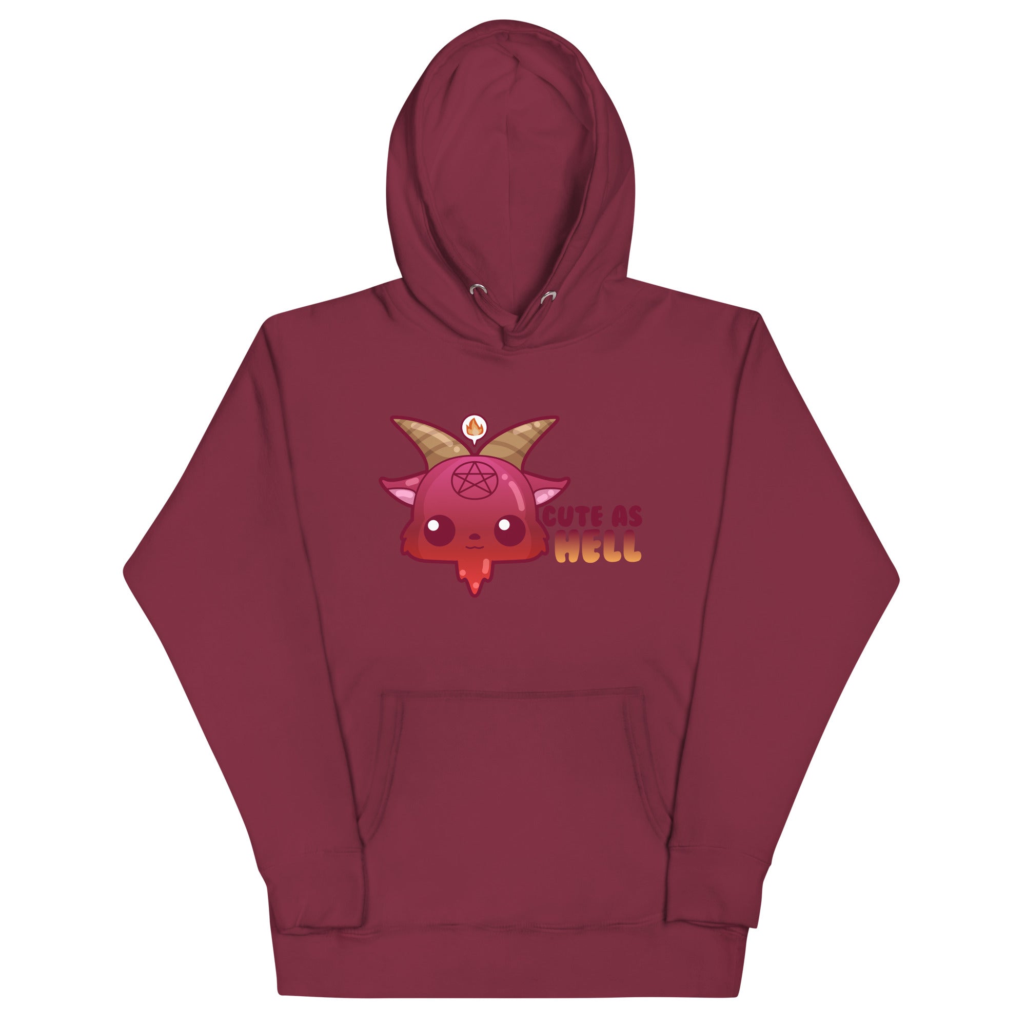 CUTE AS HELL - Hoodie - ChubbleGumLLC