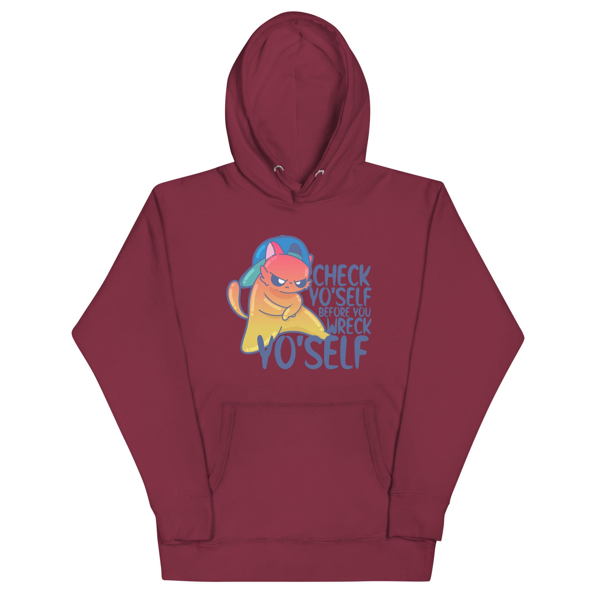 CHECK YOSELF - Hoodie - ChubbleGumLLC