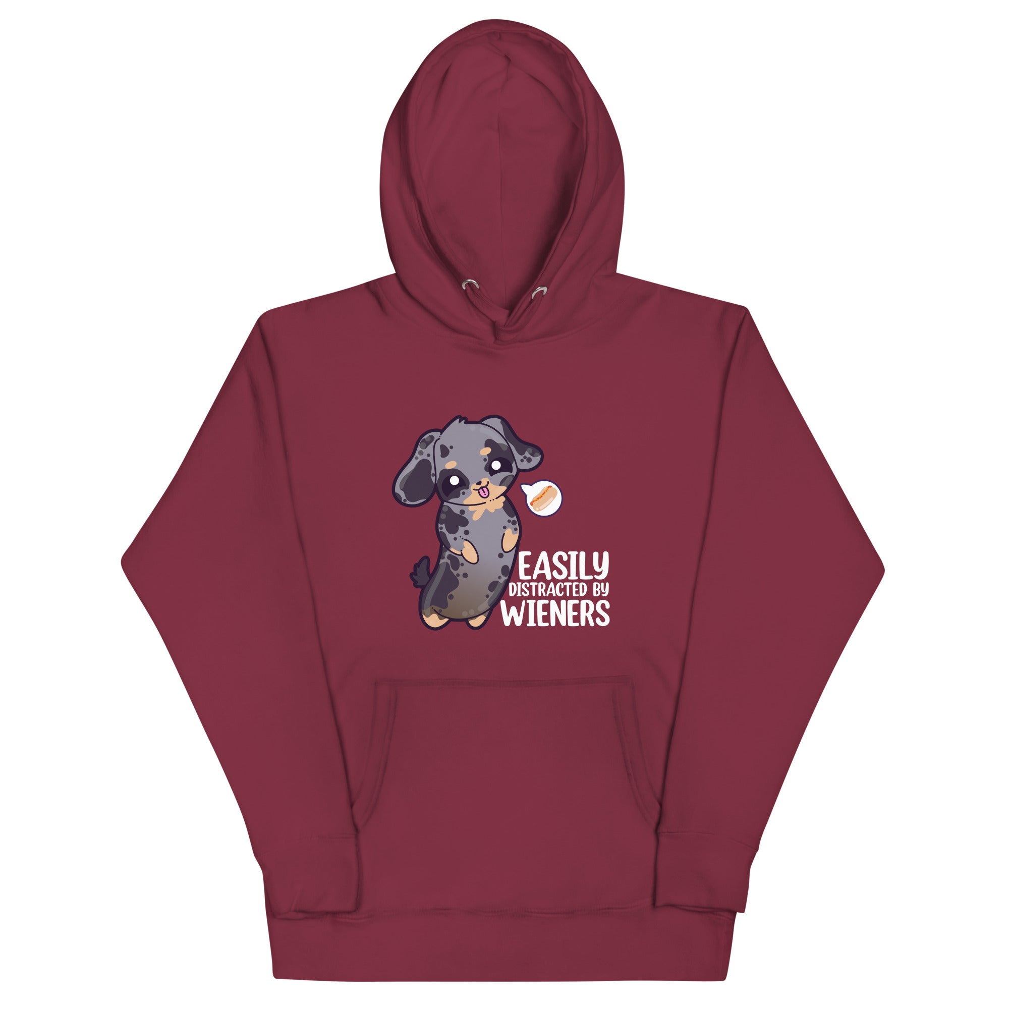 EASILY DISTRACTED BY WEINERS - Modded Hoodie - ChubbleGumLLC