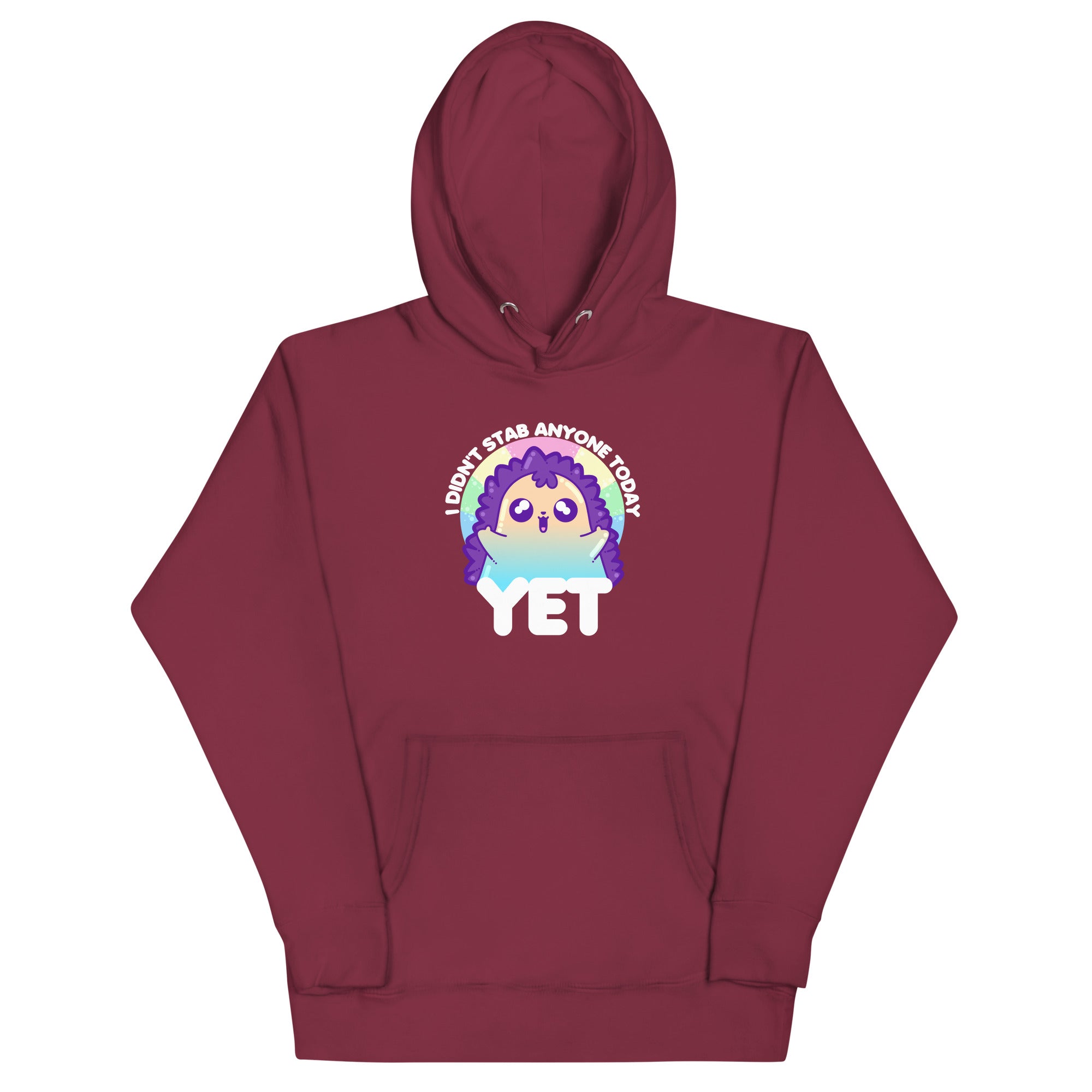 I DIDNT STAB ANYONE TODAY YET - Modded Hoodie - ChubbleGumLLC