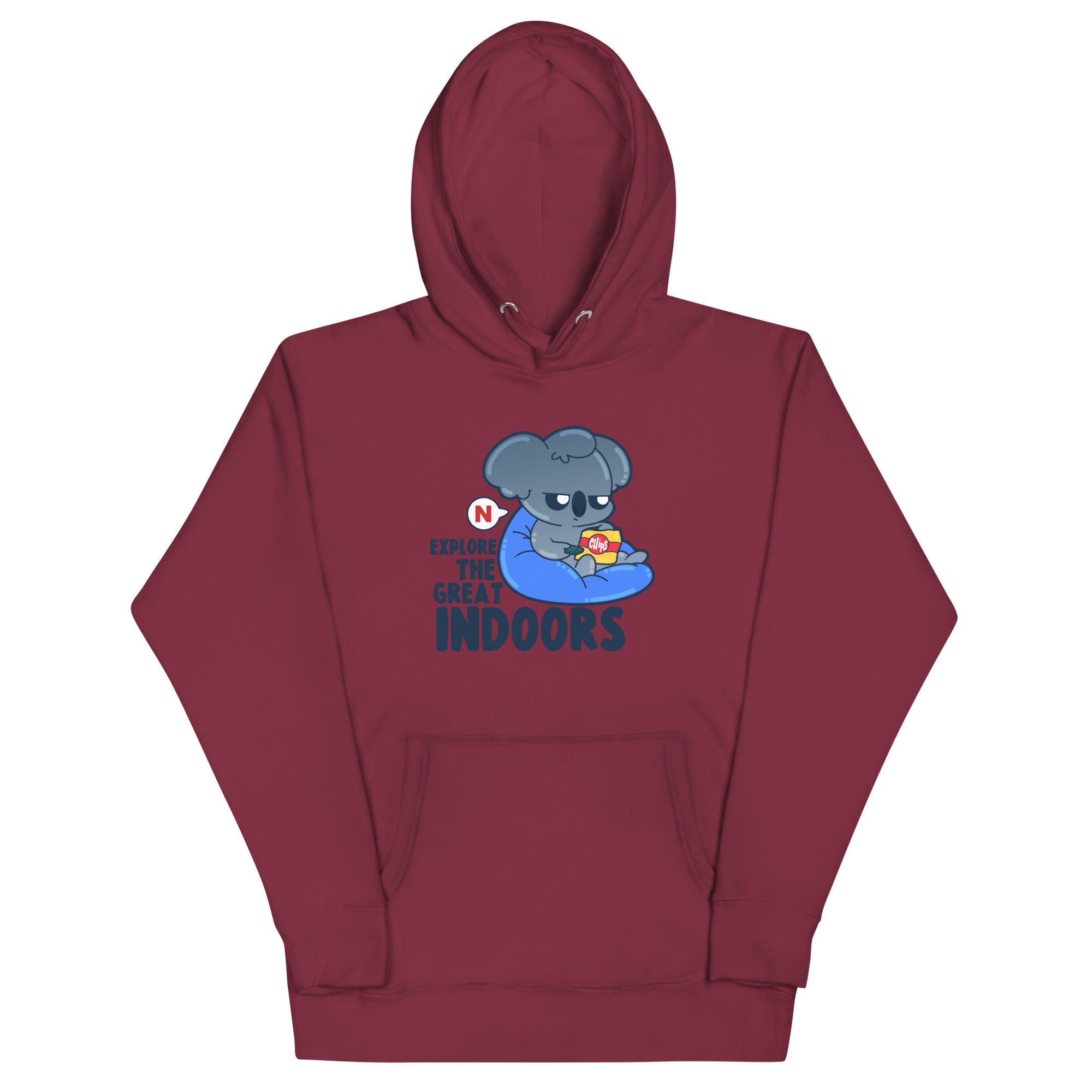 EXPLORE THE GREAT INDOORS - Hoodie - ChubbleGumLLC