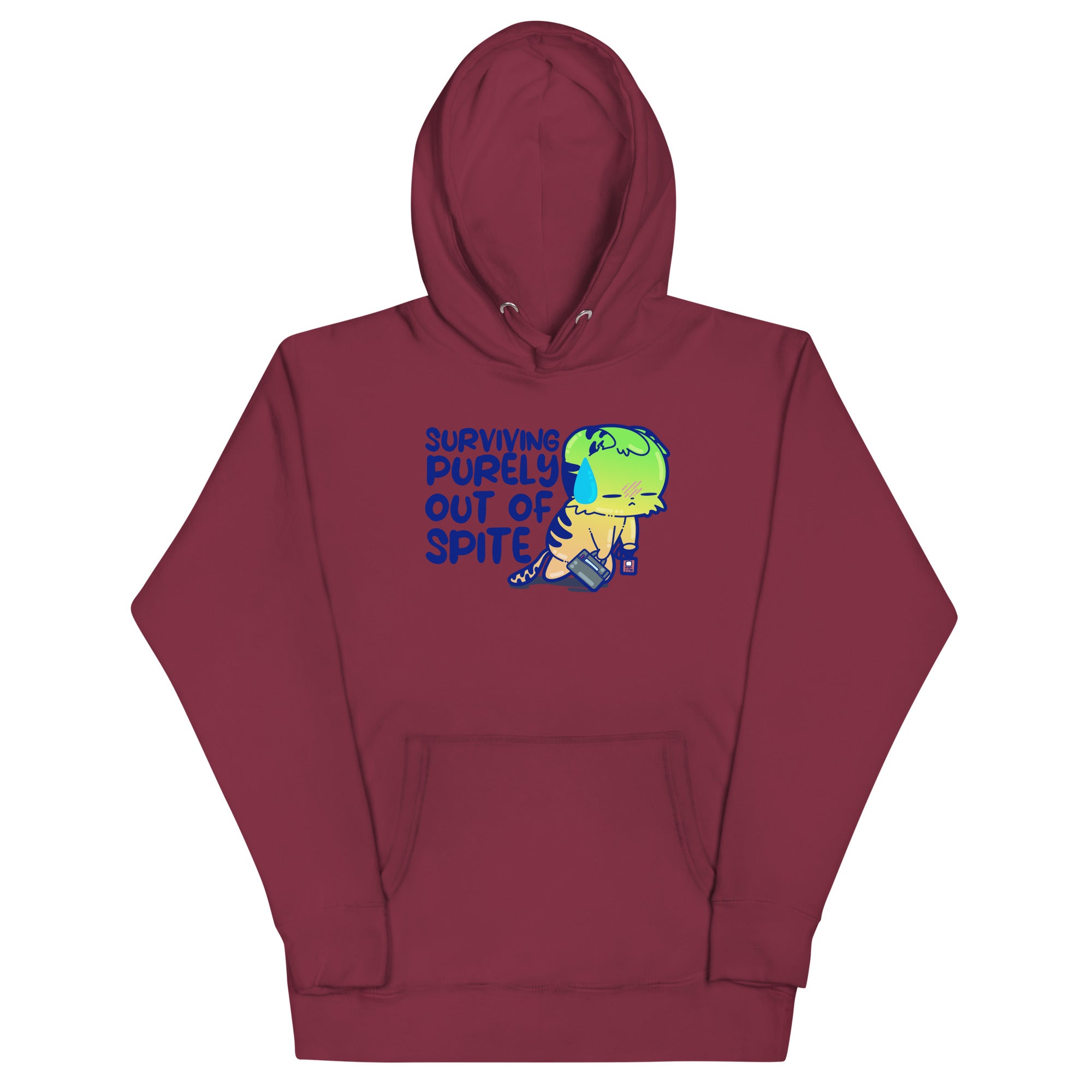 SURVIVING PURELY OUT OF SPITE - Hoodie - ChubbleGumLLC