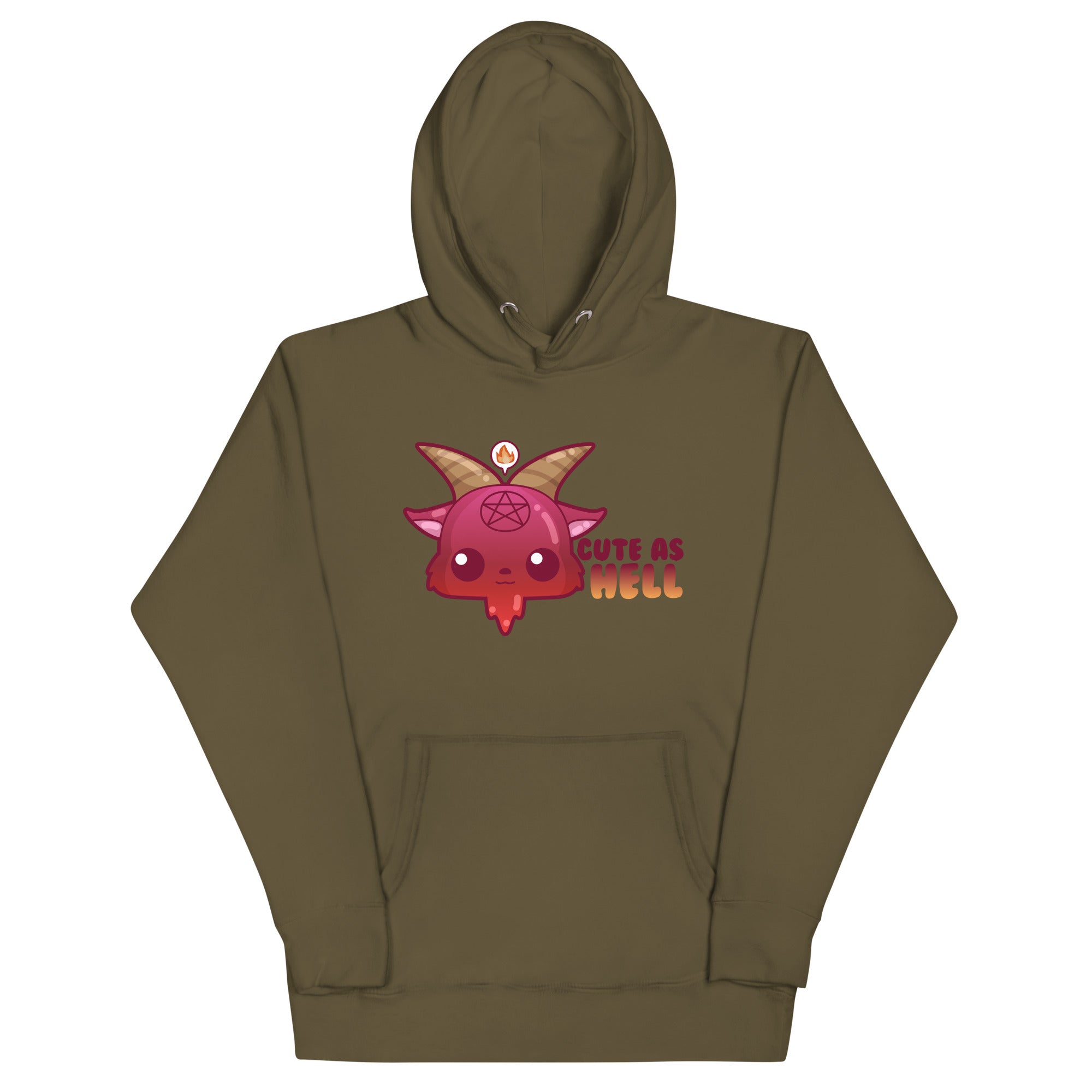 CUTE AS HELL - Hoodie - ChubbleGumLLC