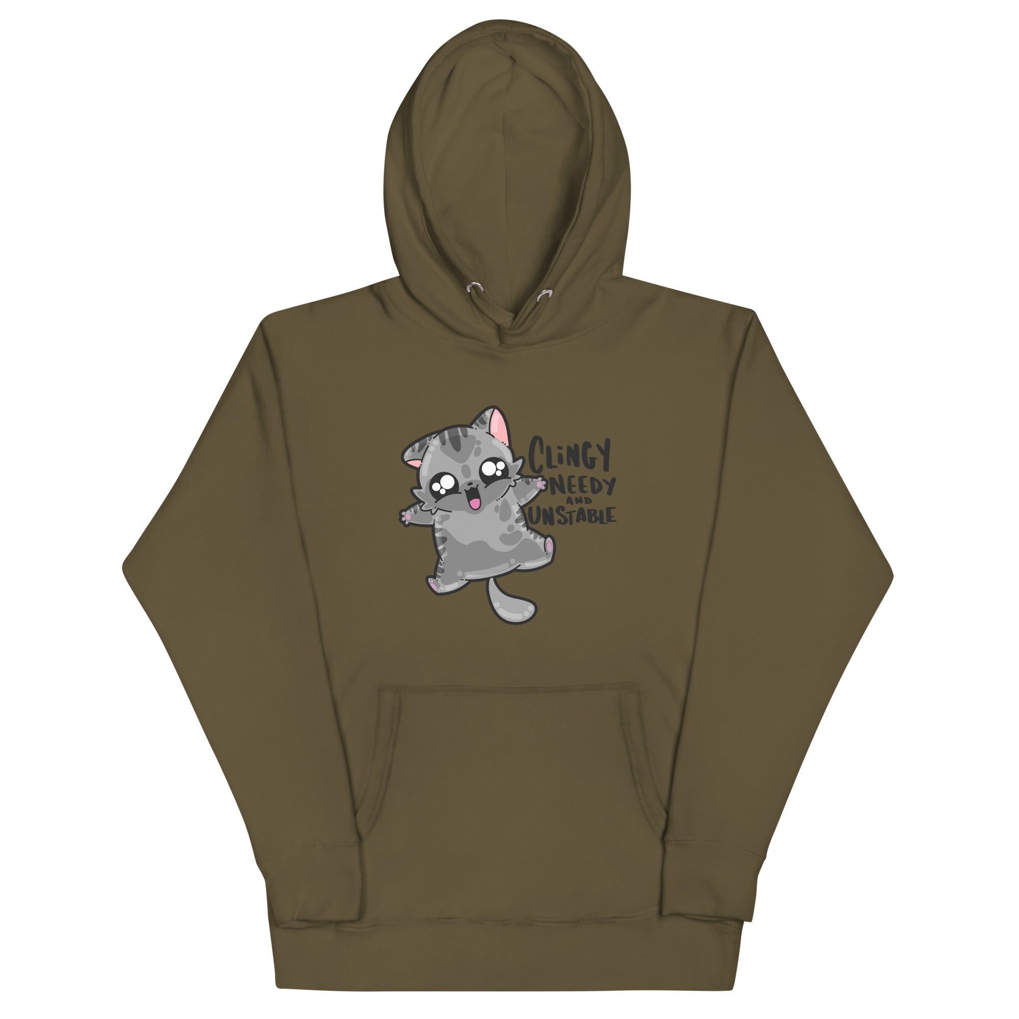 CLINGY NEEDY AND UNSTABLE - Hoodie - ChubbleGumLLC