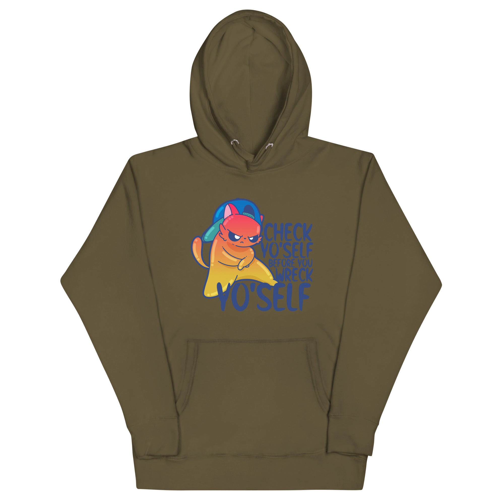 CHECK YOSELF - Hoodie - ChubbleGumLLC