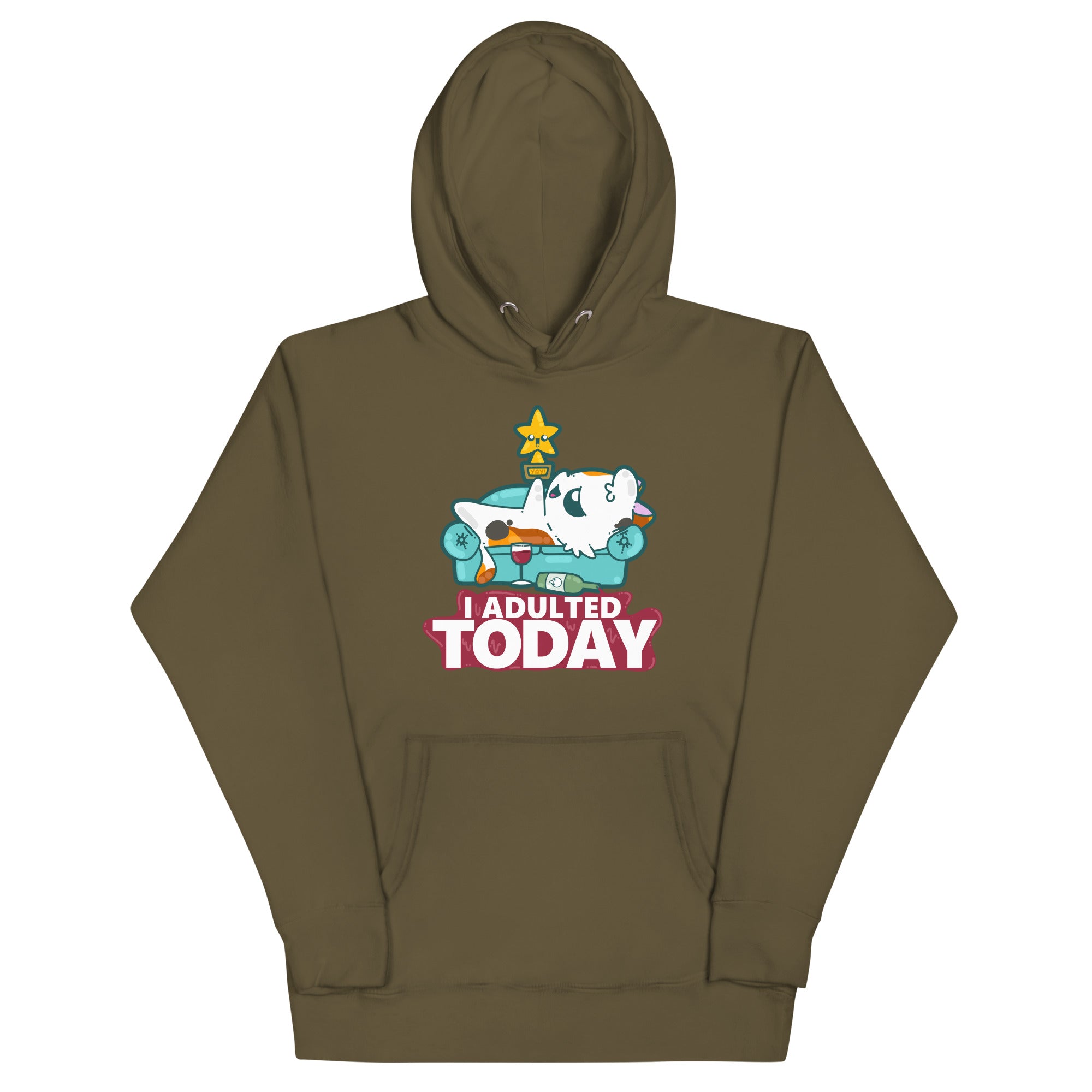 I ADULTED TODAY - Hoodie - ChubbleGumLLC