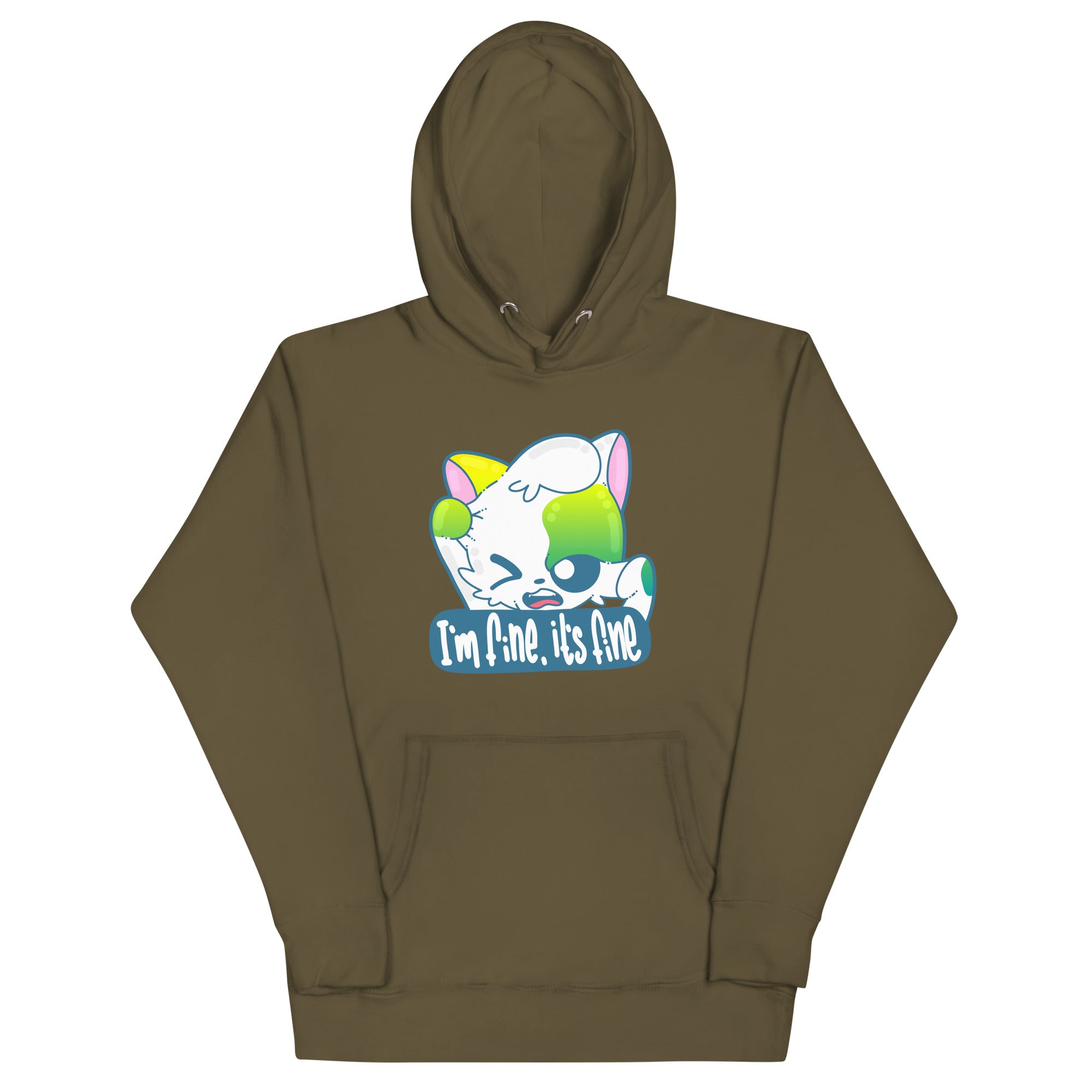 IM FINE ITS FINE - Hoodie - ChubbleGumLLC