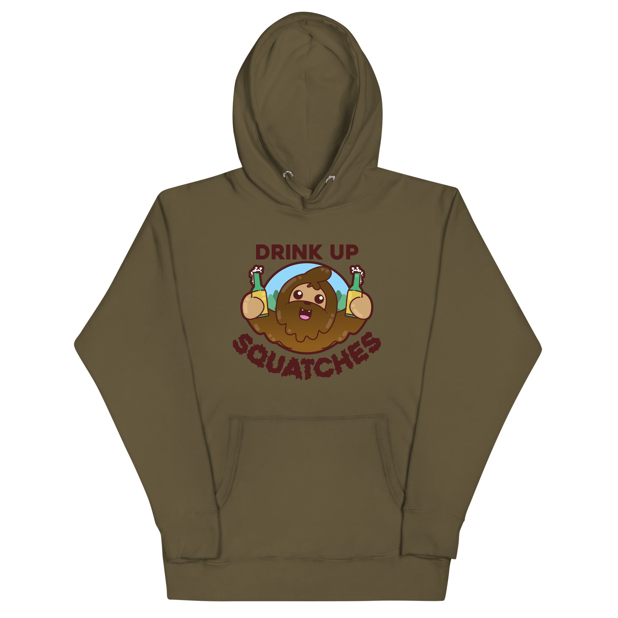DRINK UP SQUATCHES - Hoodie - ChubbleGumLLC