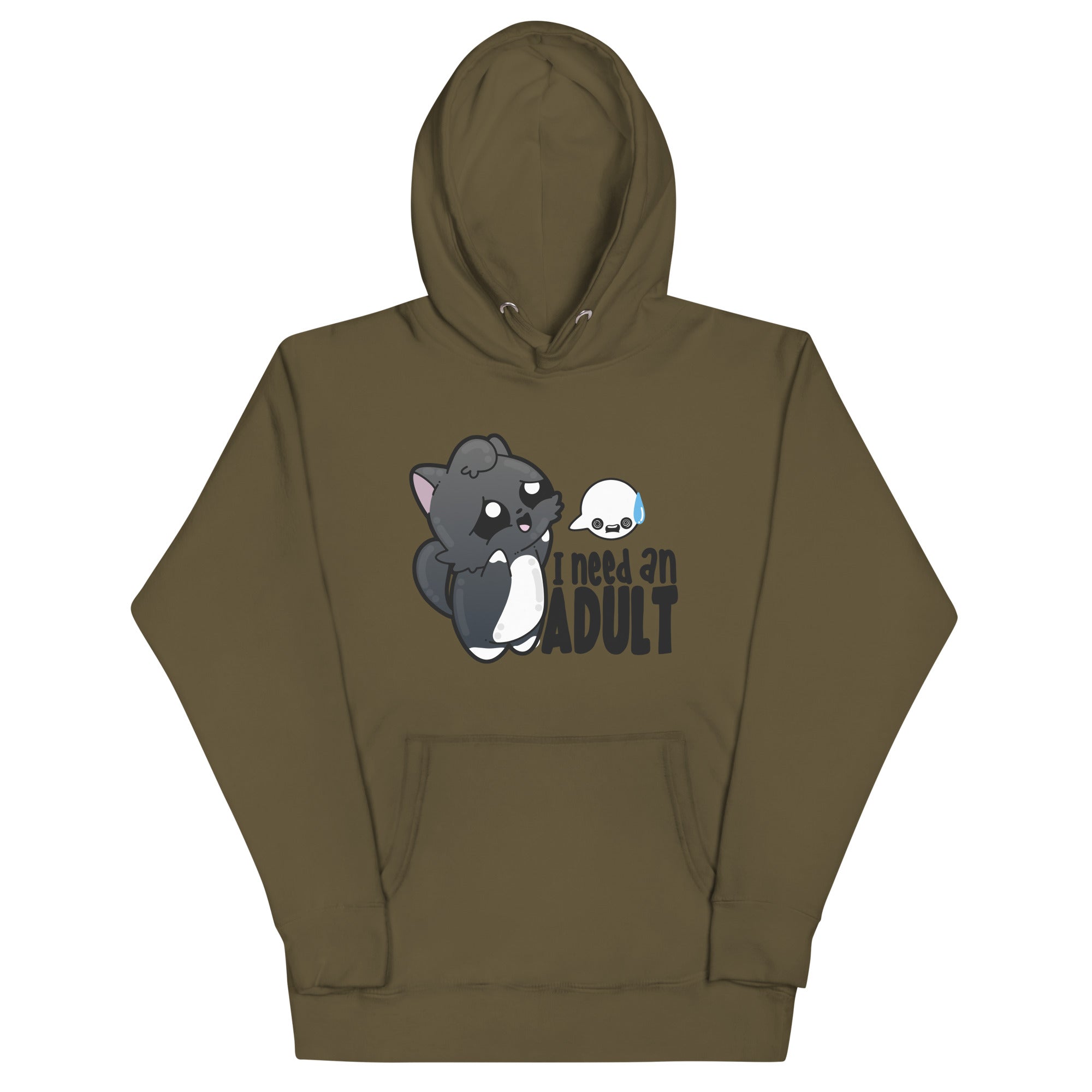 I NEED AN ADULT - Hoodie - ChubbleGumLLC