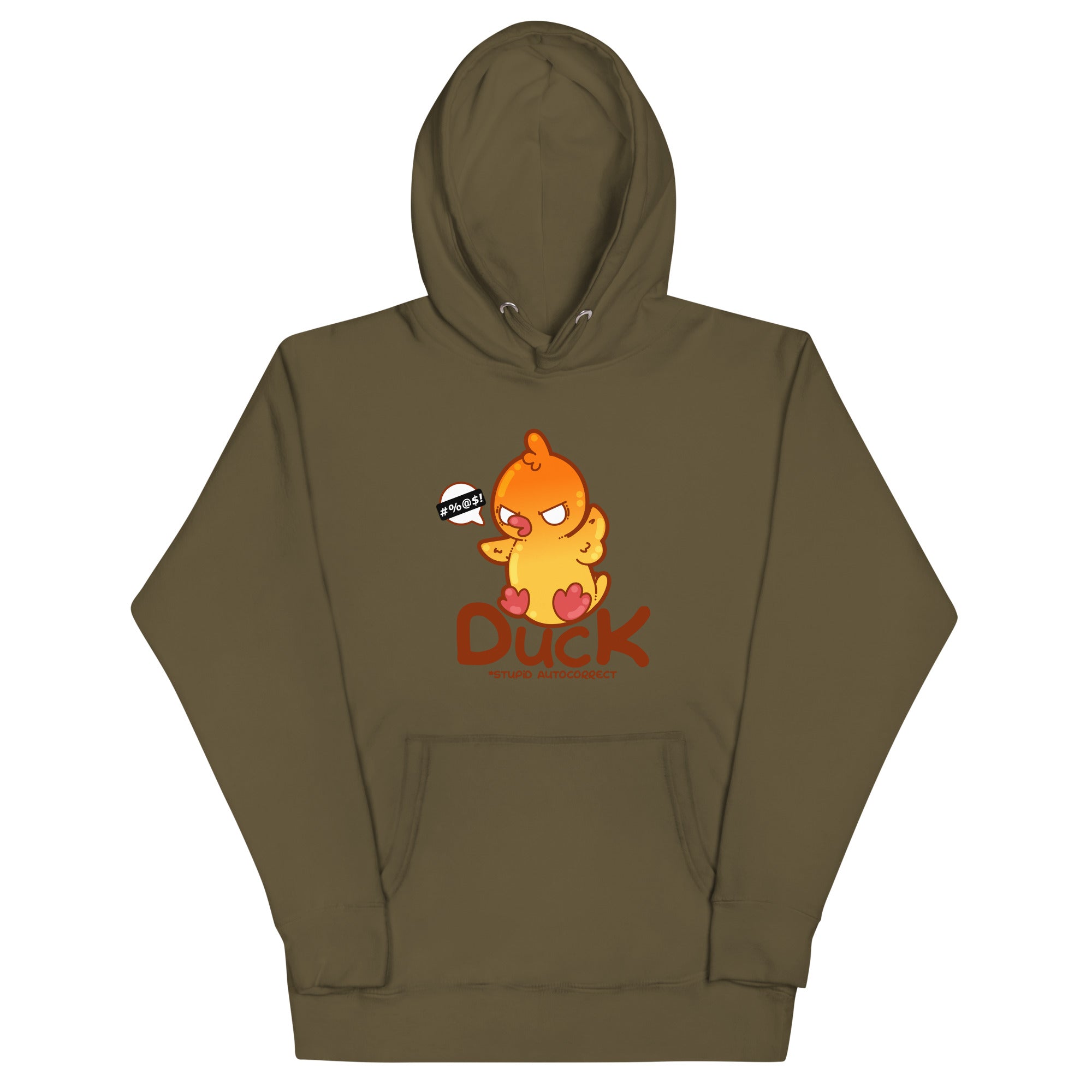 DUCK STUPID AUTOCORRECT - Hoodie - ChubbleGumLLC