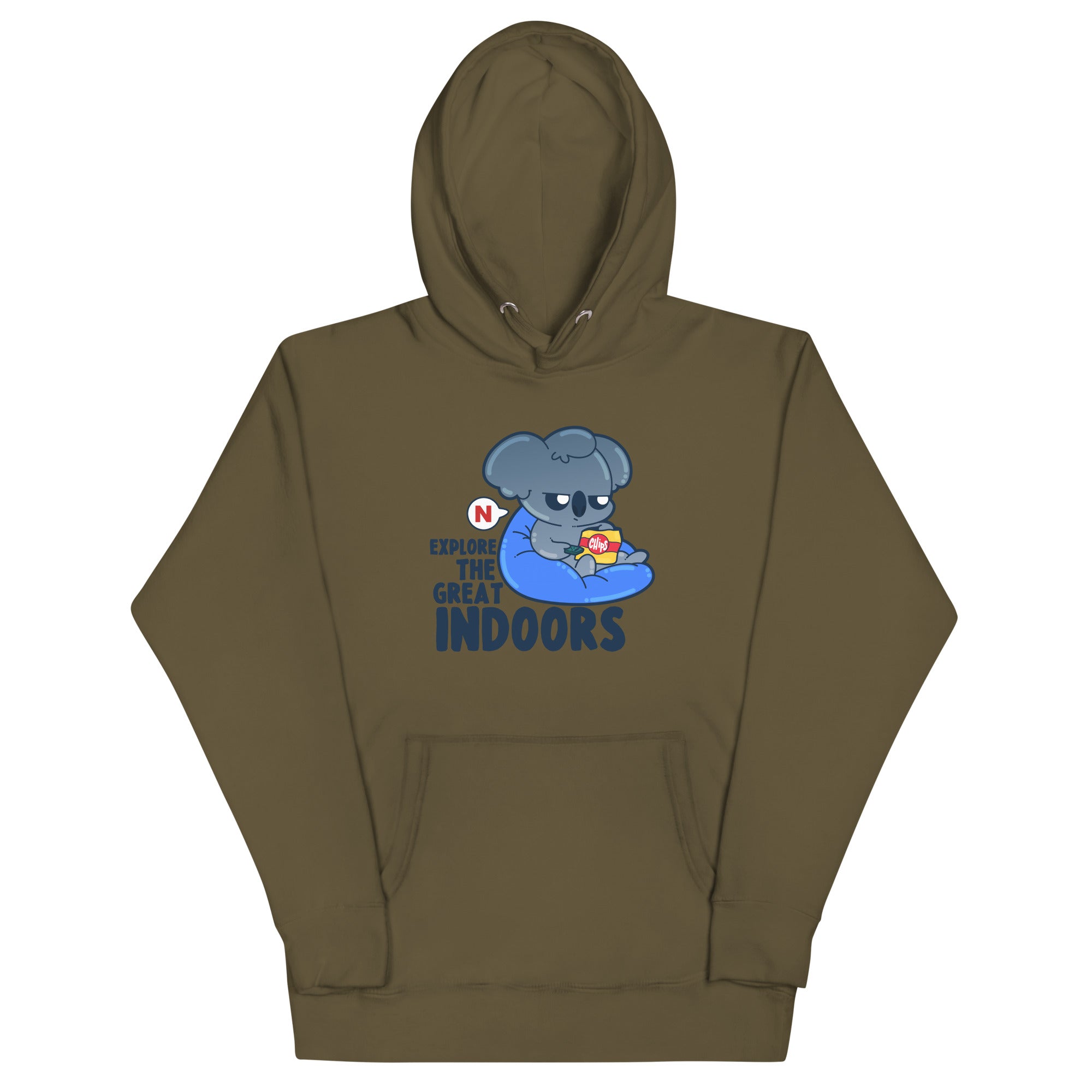 EXPLORE THE GREAT INDOORS - Hoodie - ChubbleGumLLC