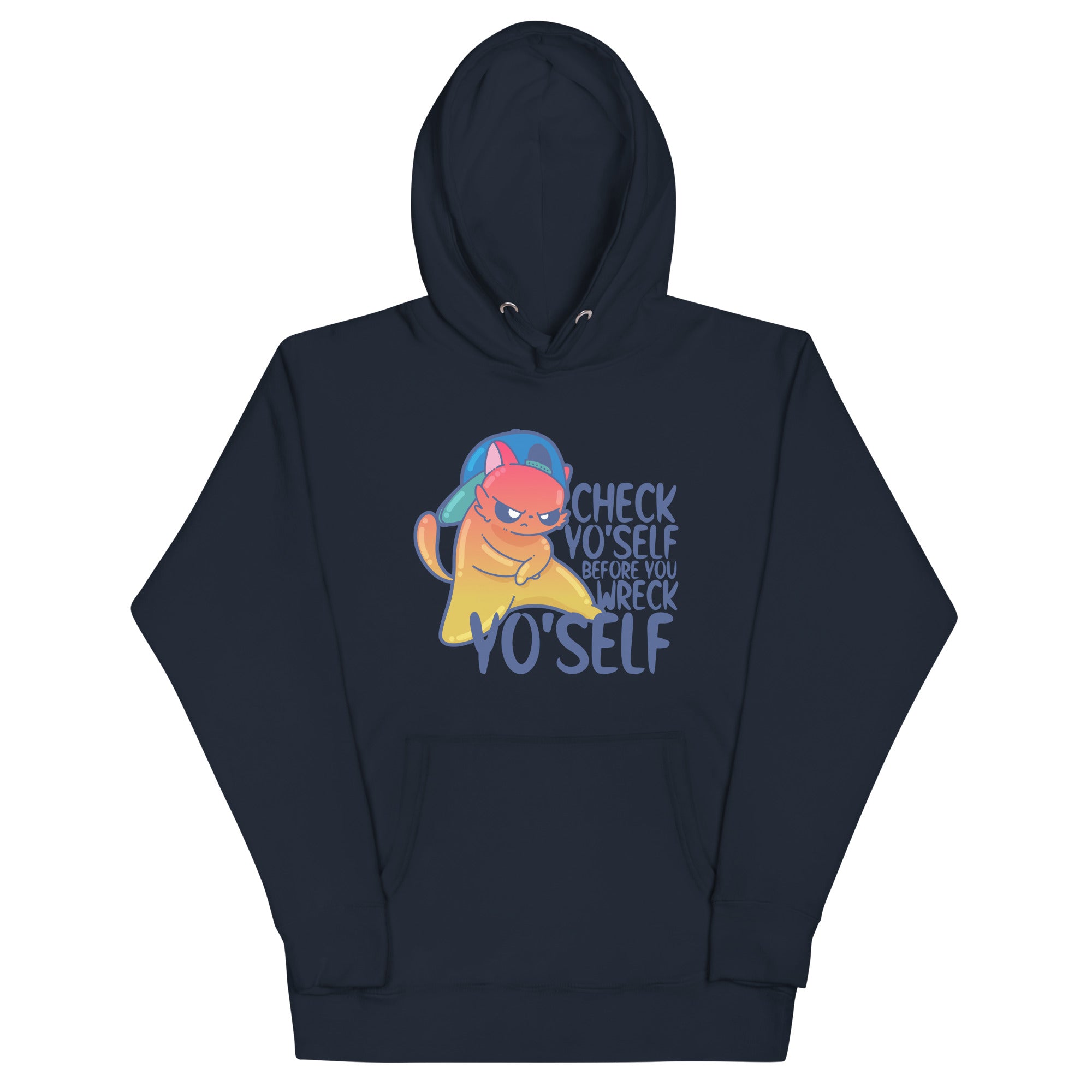 CHECK YOSELF - Hoodie - ChubbleGumLLC