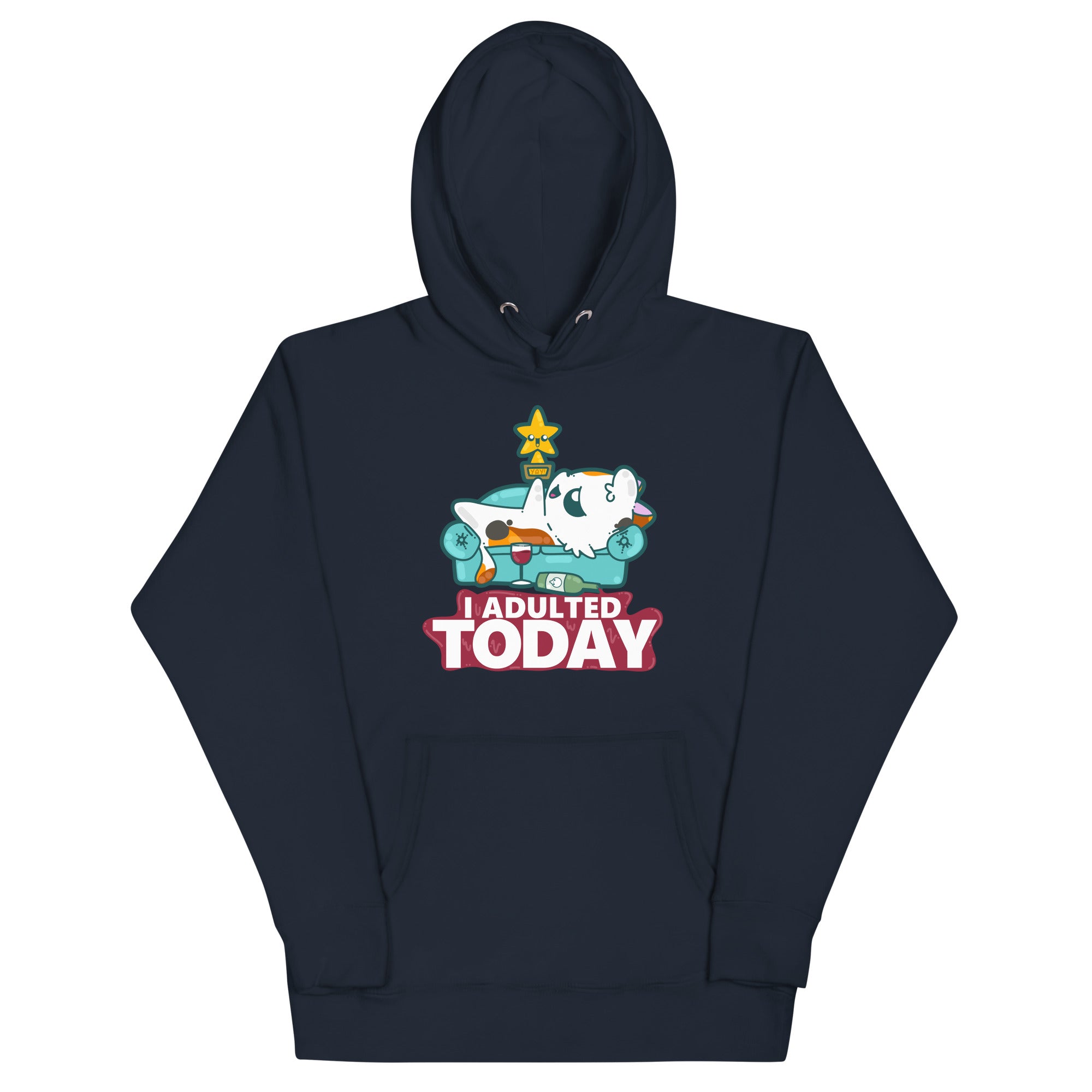 I ADULTED TODAY - Hoodie - ChubbleGumLLC