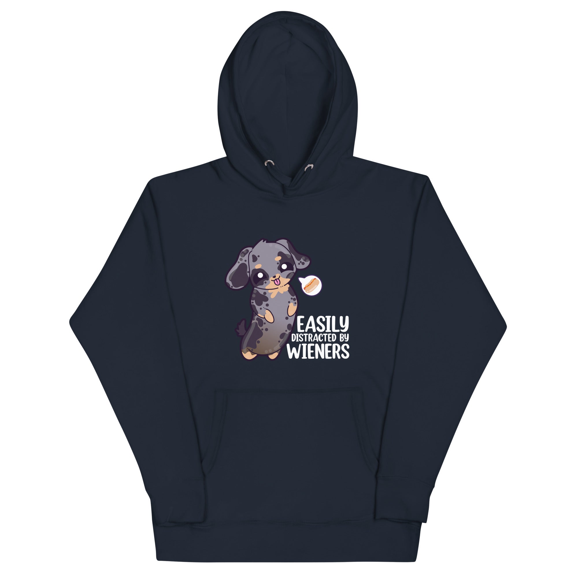 EASILY DISTRACTED BY WEINERS - Modded Hoodie - ChubbleGumLLC