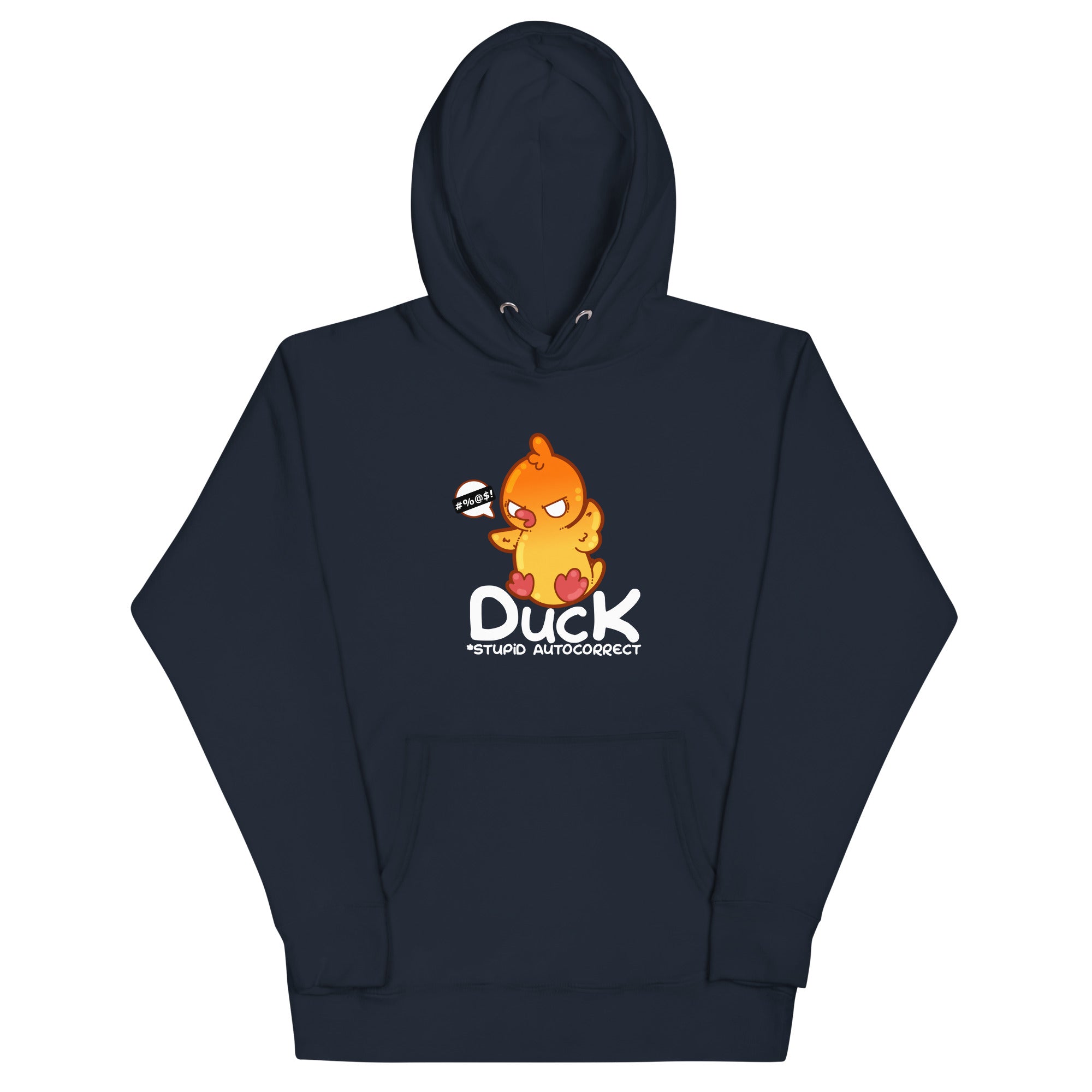DUCK STUPID AUTOCORRECT - Modded Hoodie - ChubbleGumLLC