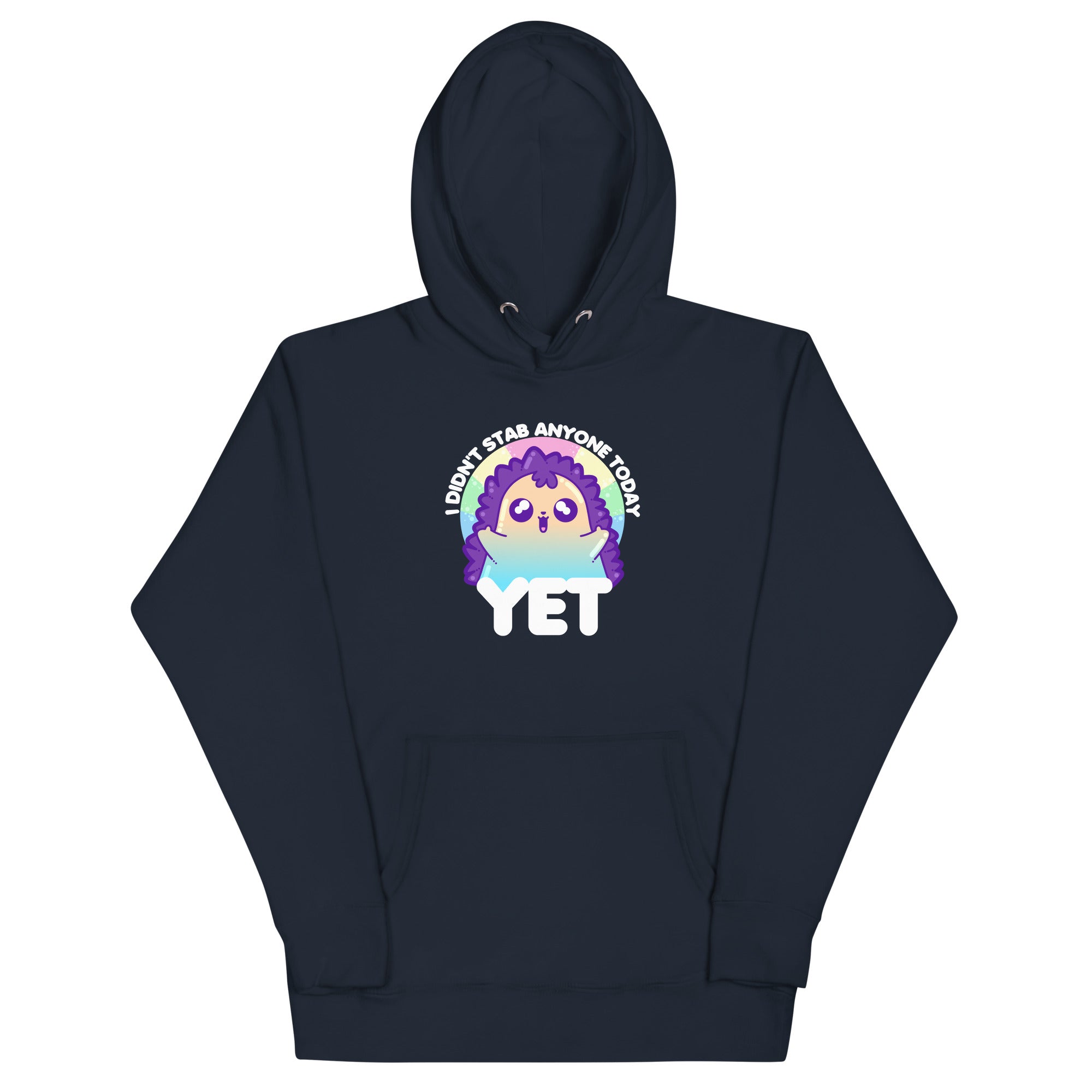 I DIDNT STAB ANYONE TODAY YET - Modded Hoodie - ChubbleGumLLC