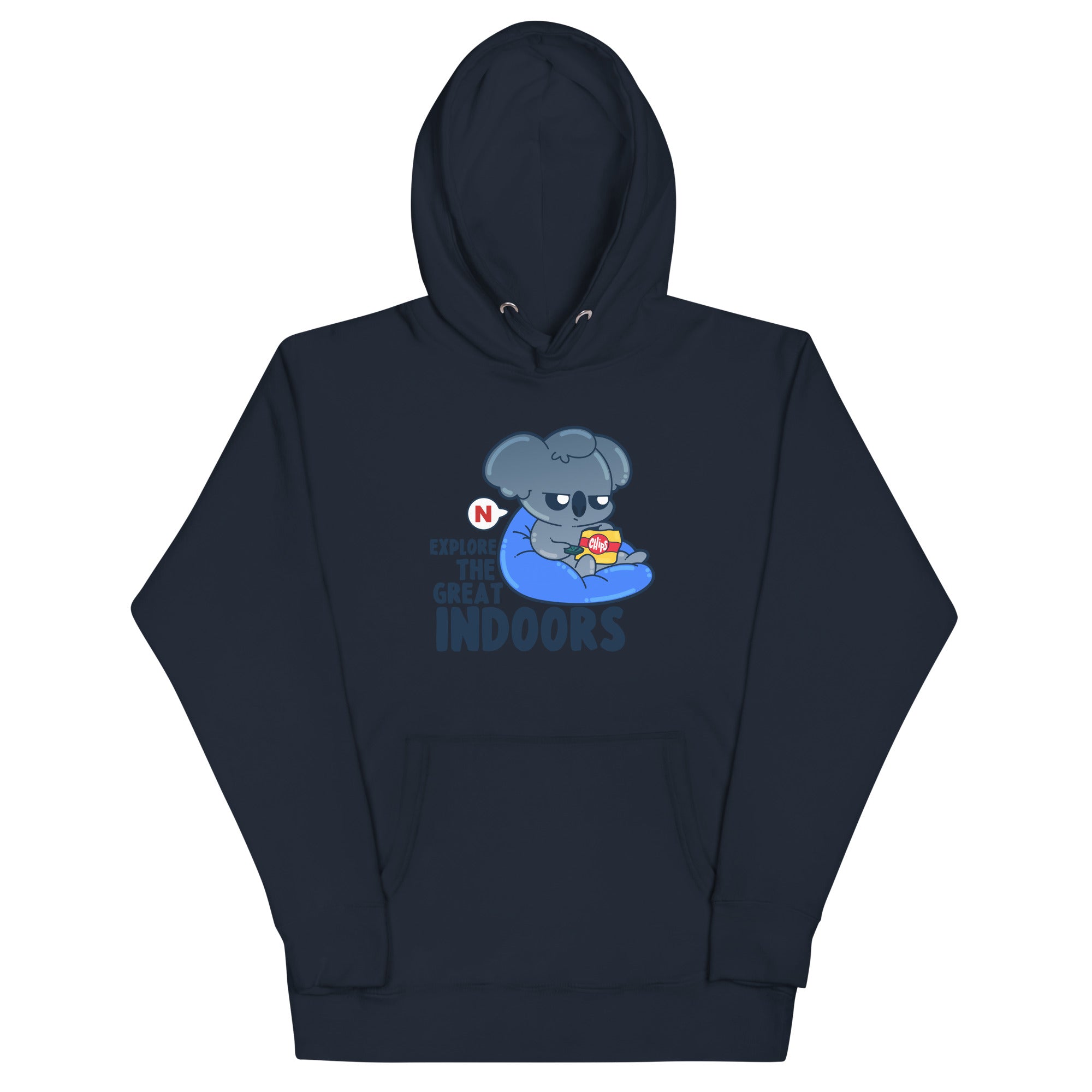 EXPLORE THE GREAT INDOORS - Hoodie - ChubbleGumLLC