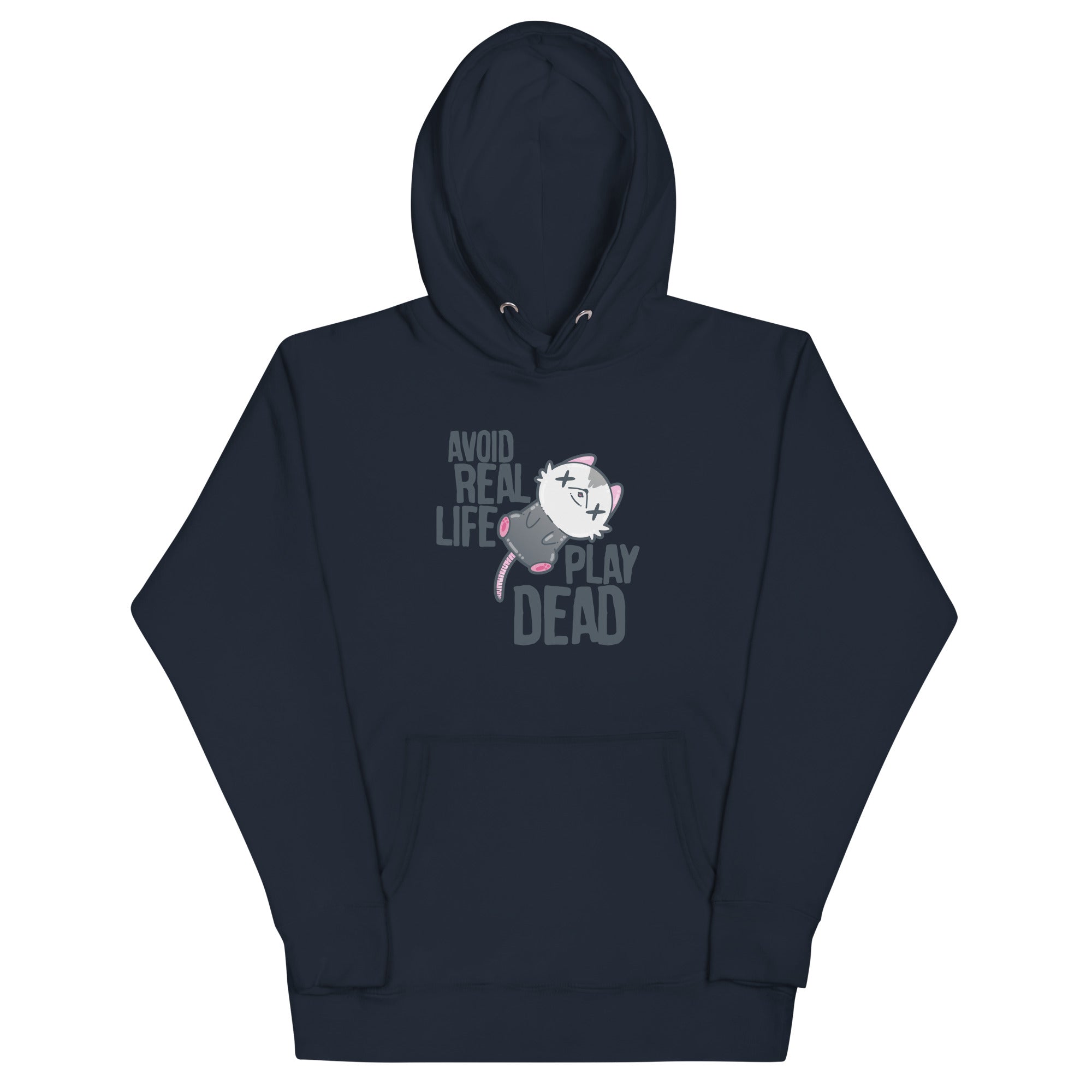 AVOID REAL LIFE PLAY DEAD - Hoodie - ChubbleGumLLC