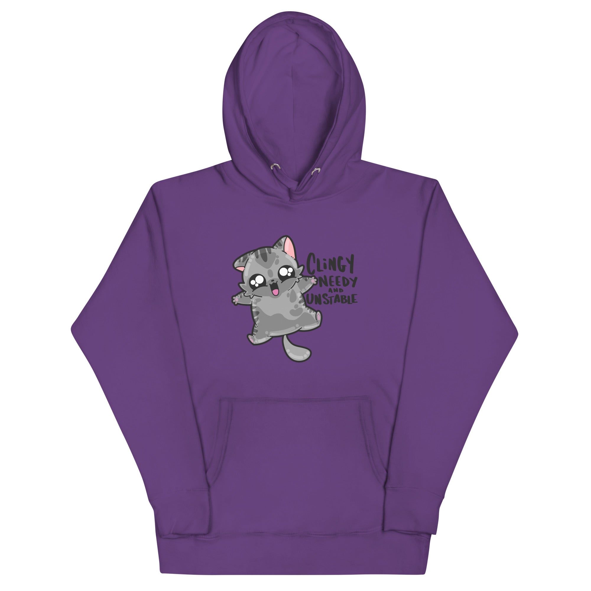CLINGY NEEDY AND UNSTABLE - Hoodie - ChubbleGumLLC