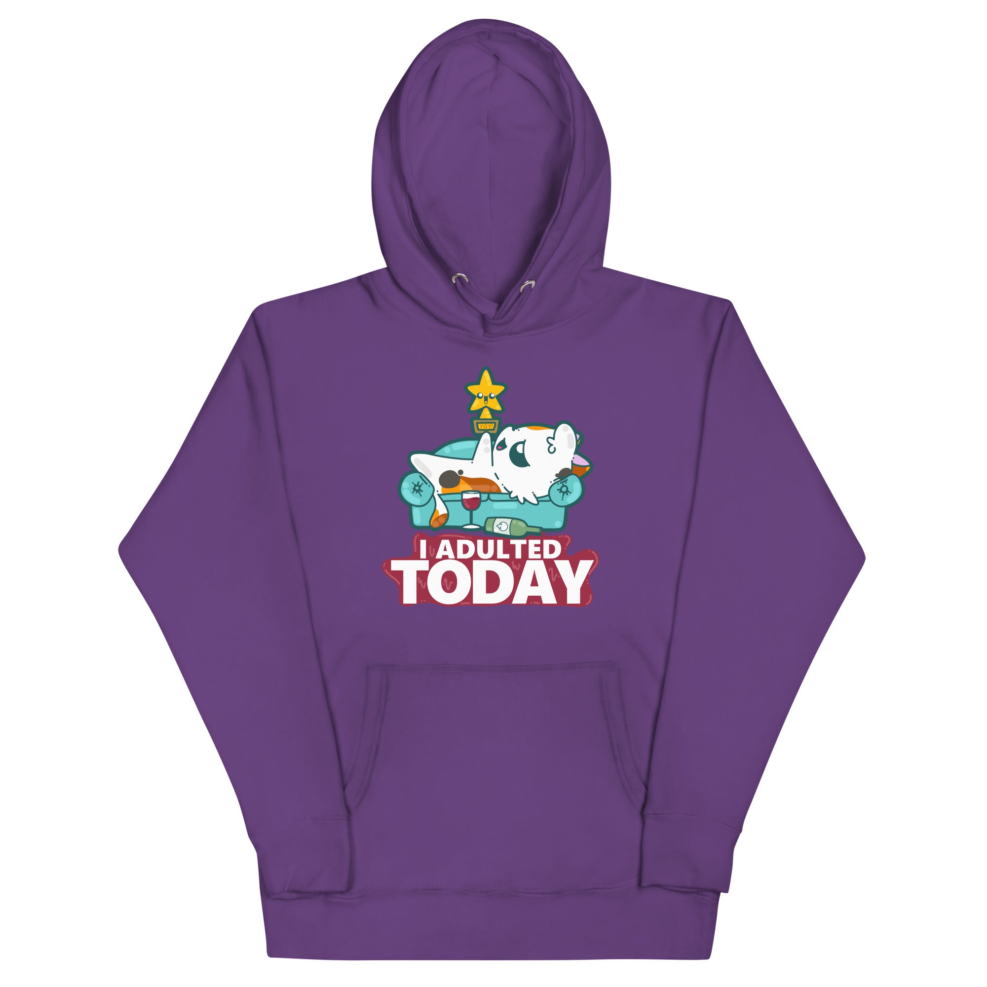 I ADULTED TODAY - Hoodie - ChubbleGumLLC