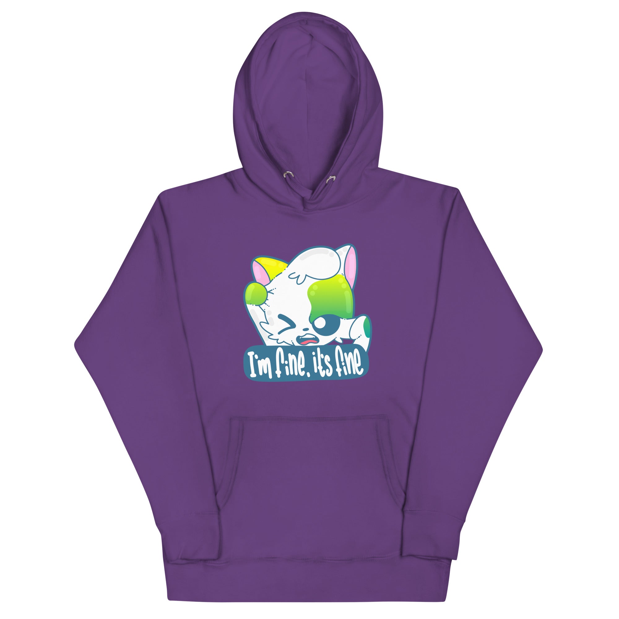 IM FINE ITS FINE - Hoodie - ChubbleGumLLC