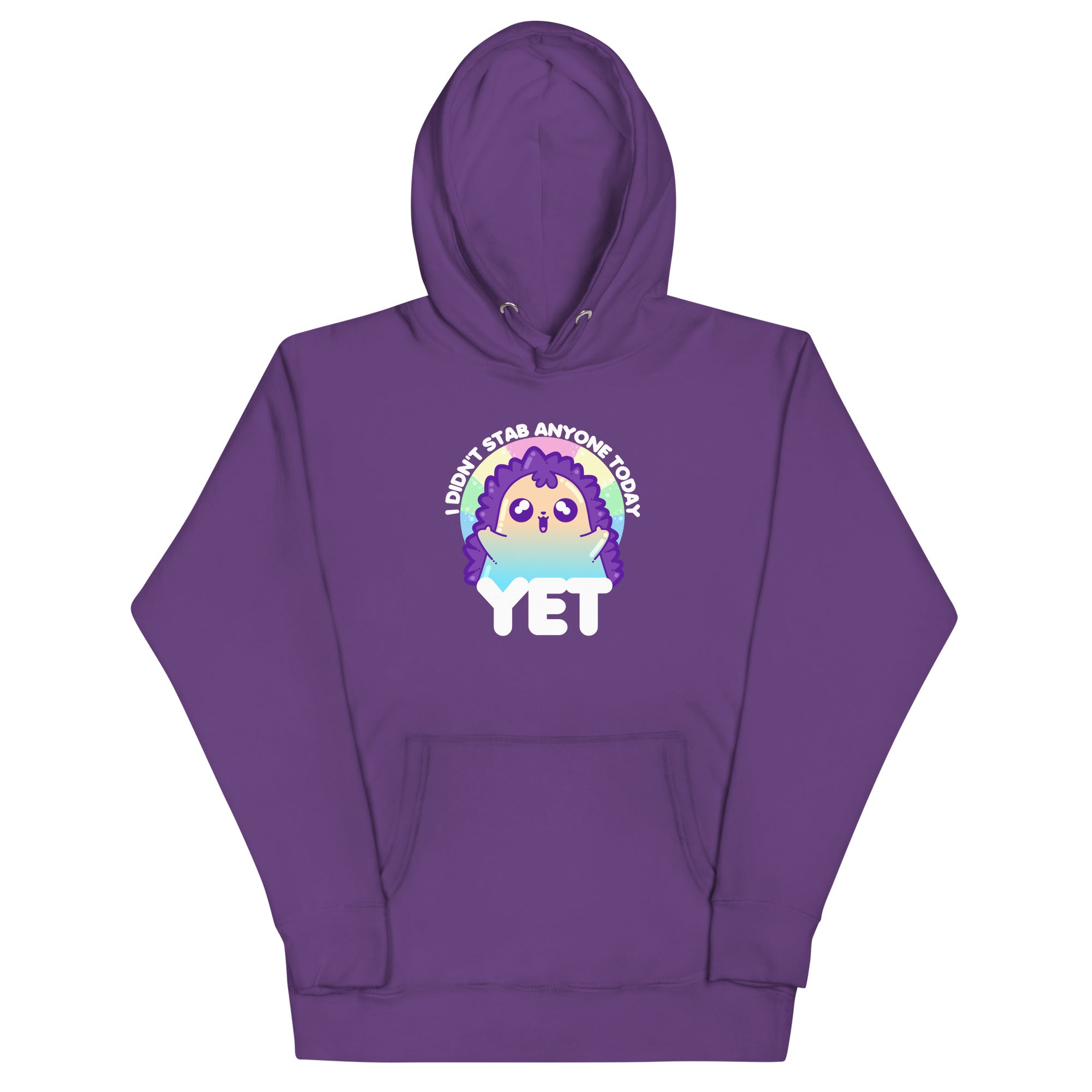 I DIDNT STAB ANYONE TODAY YET - Modded Hoodie - ChubbleGumLLC