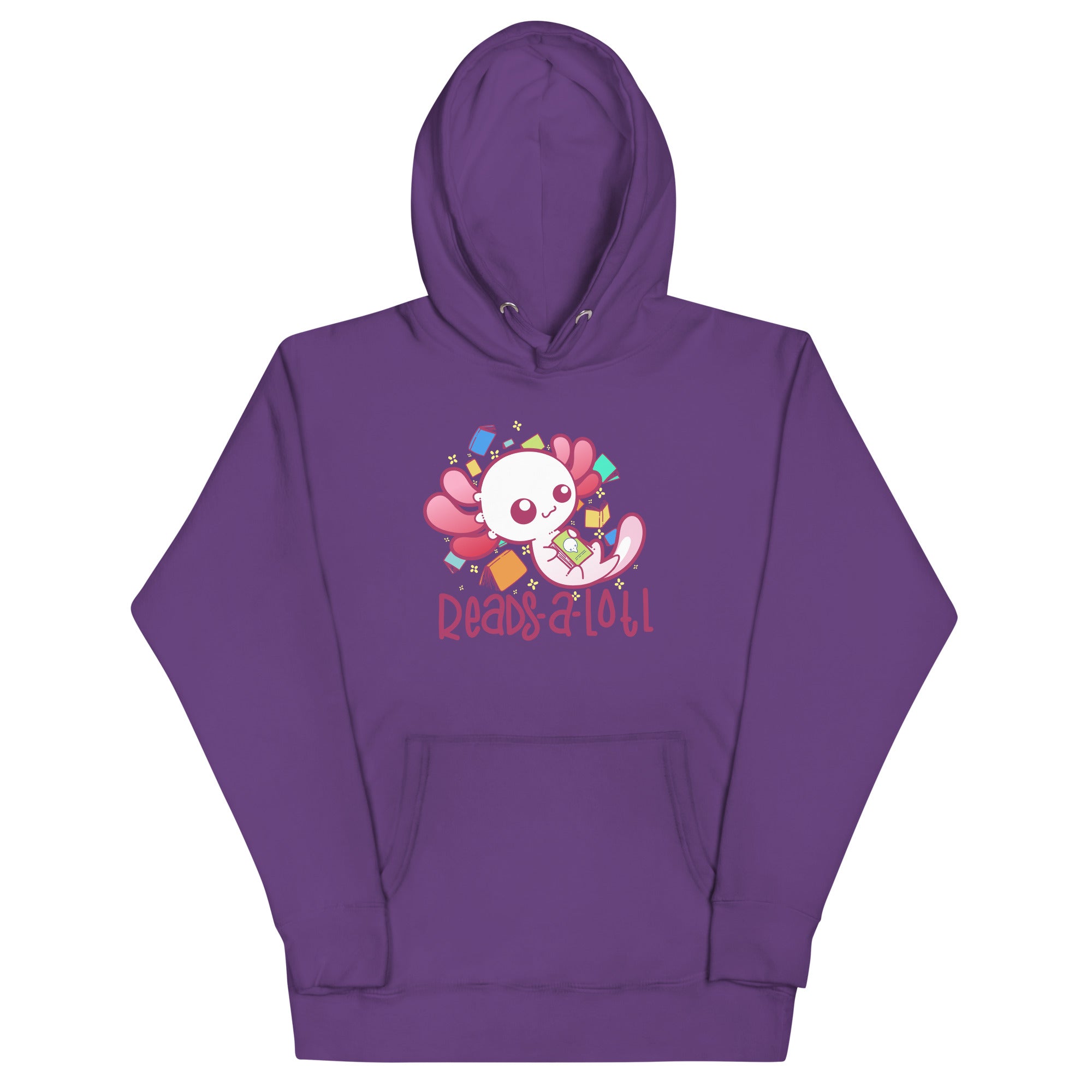 READS A LOTL - Hoodie - ChubbleGumLLC