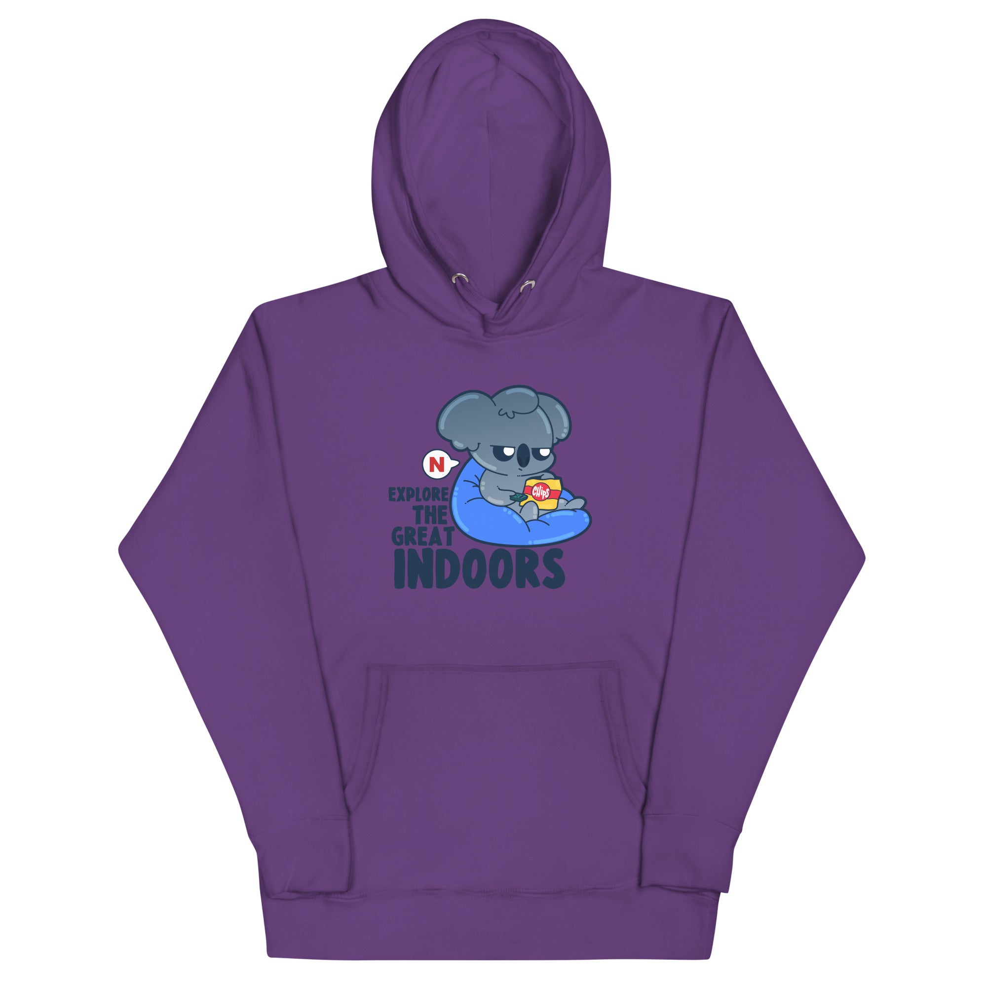 EXPLORE THE GREAT INDOORS - Hoodie - ChubbleGumLLC