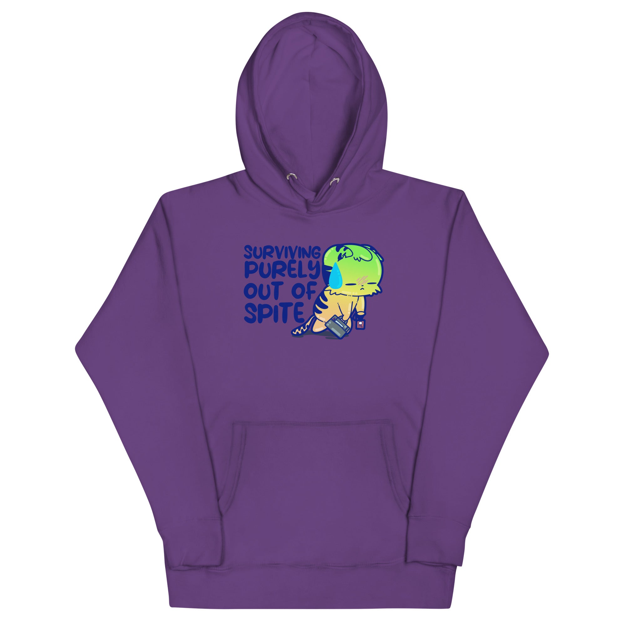 SURVIVING PURELY OUT OF SPITE - Hoodie - ChubbleGumLLC