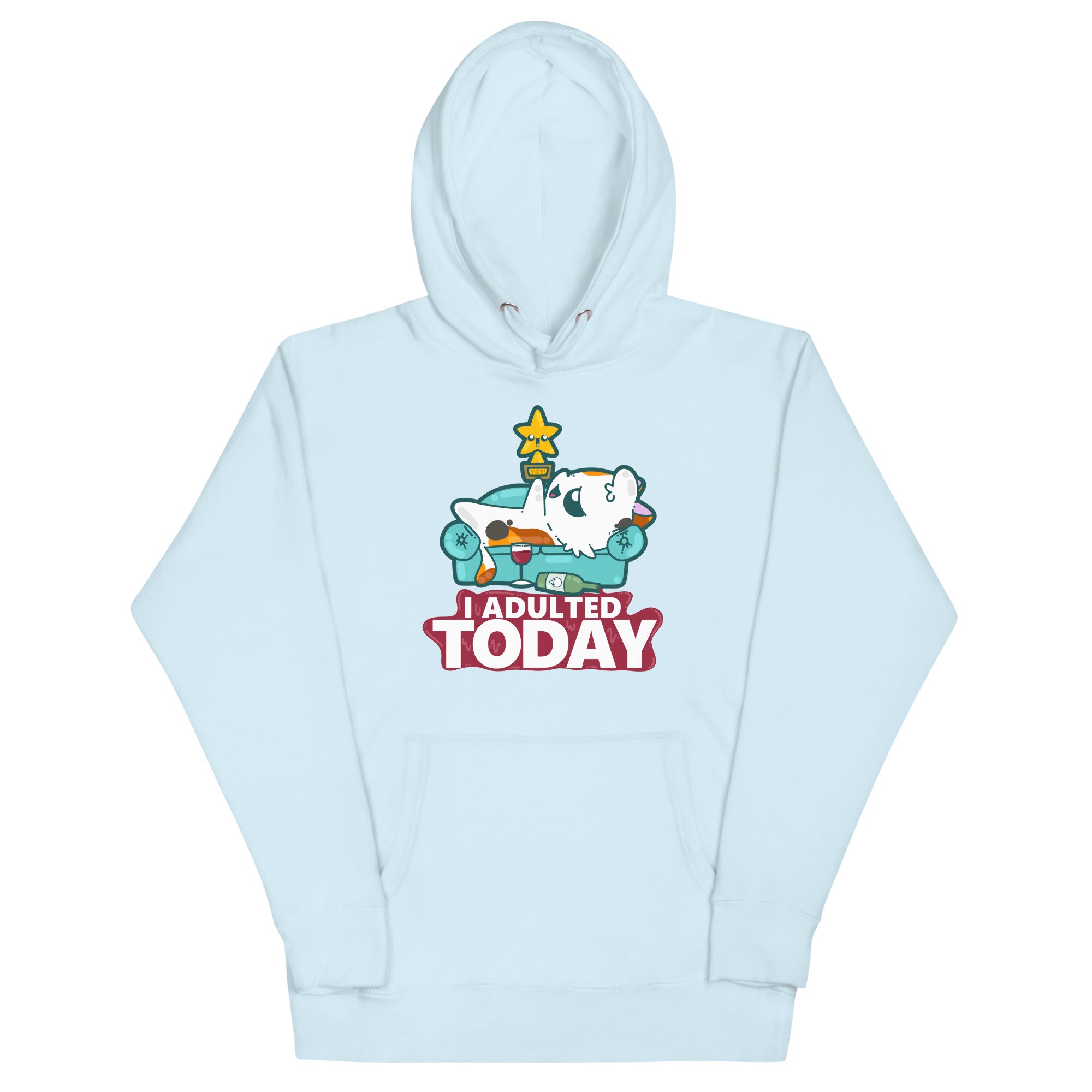 I ADULTED TODAY - Hoodie - ChubbleGumLLC